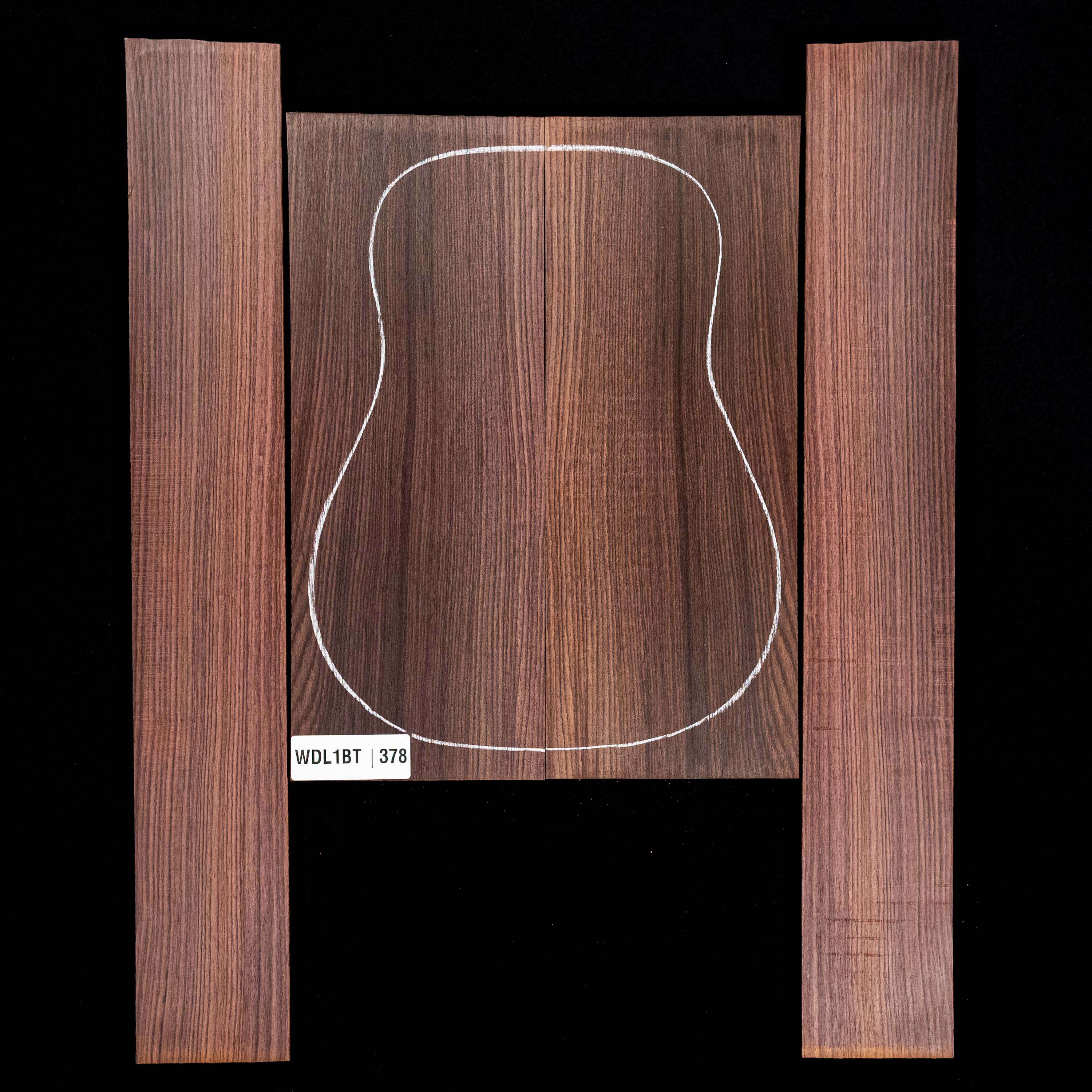 Set mit Boden + Zargen aus Ostindischem Palisander – 378