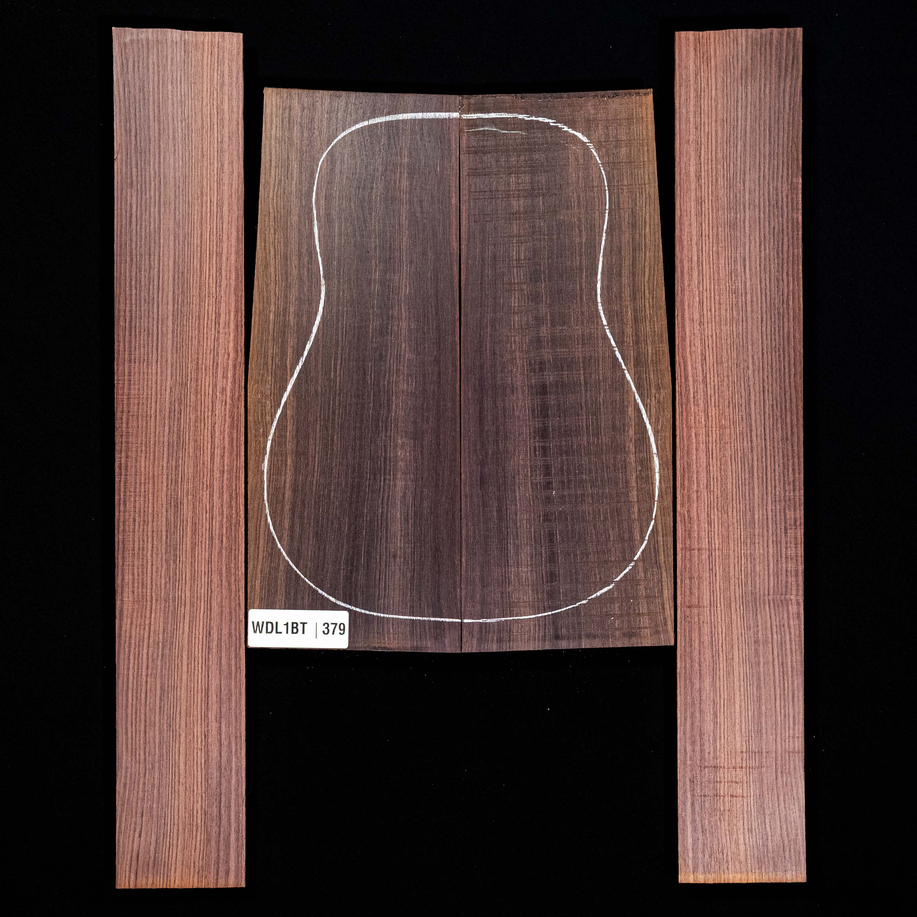 Set mit Boden + Zargen aus Ostindischem Palisander – 379