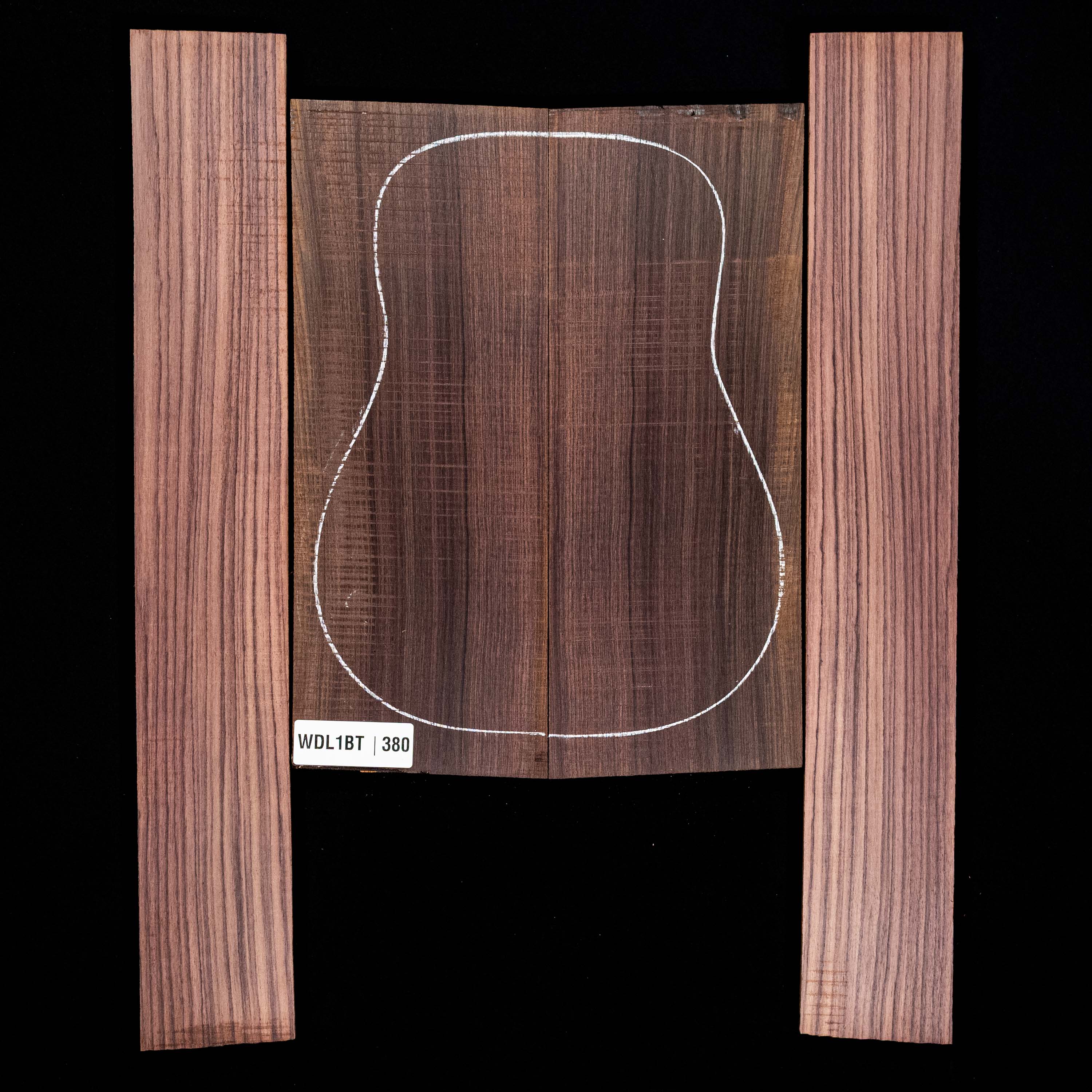 Set mit Boden + Zargen aus Ostindischem Palisander – 380