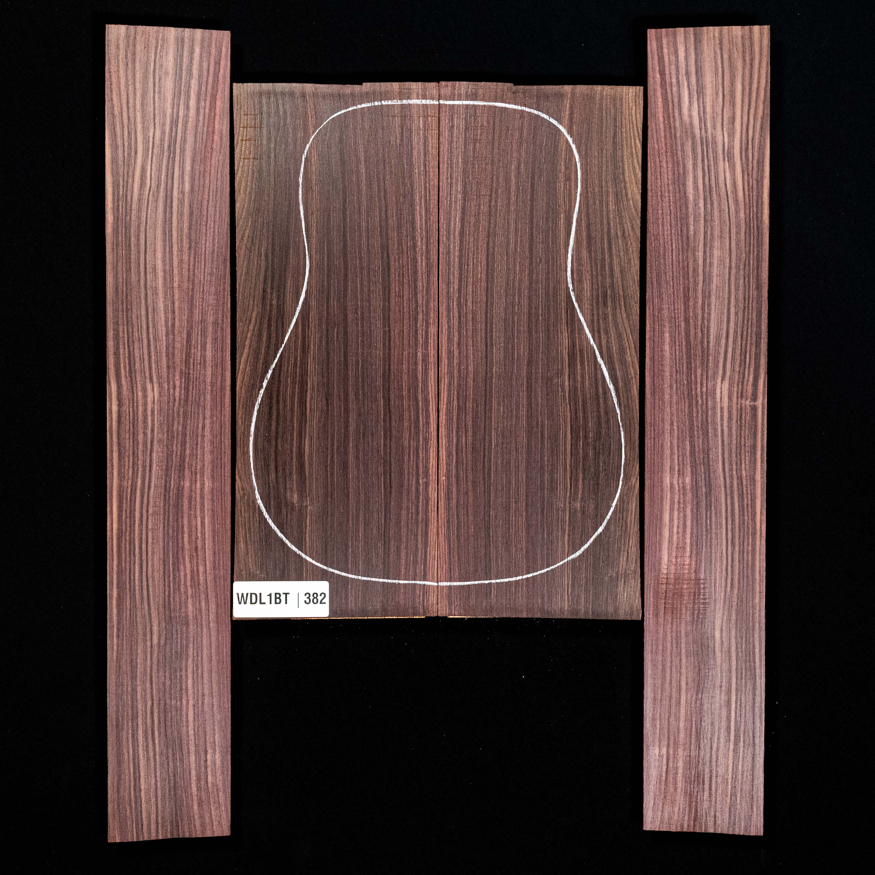 Set mit Boden + Zargen aus Ostindischem Palisander – 382