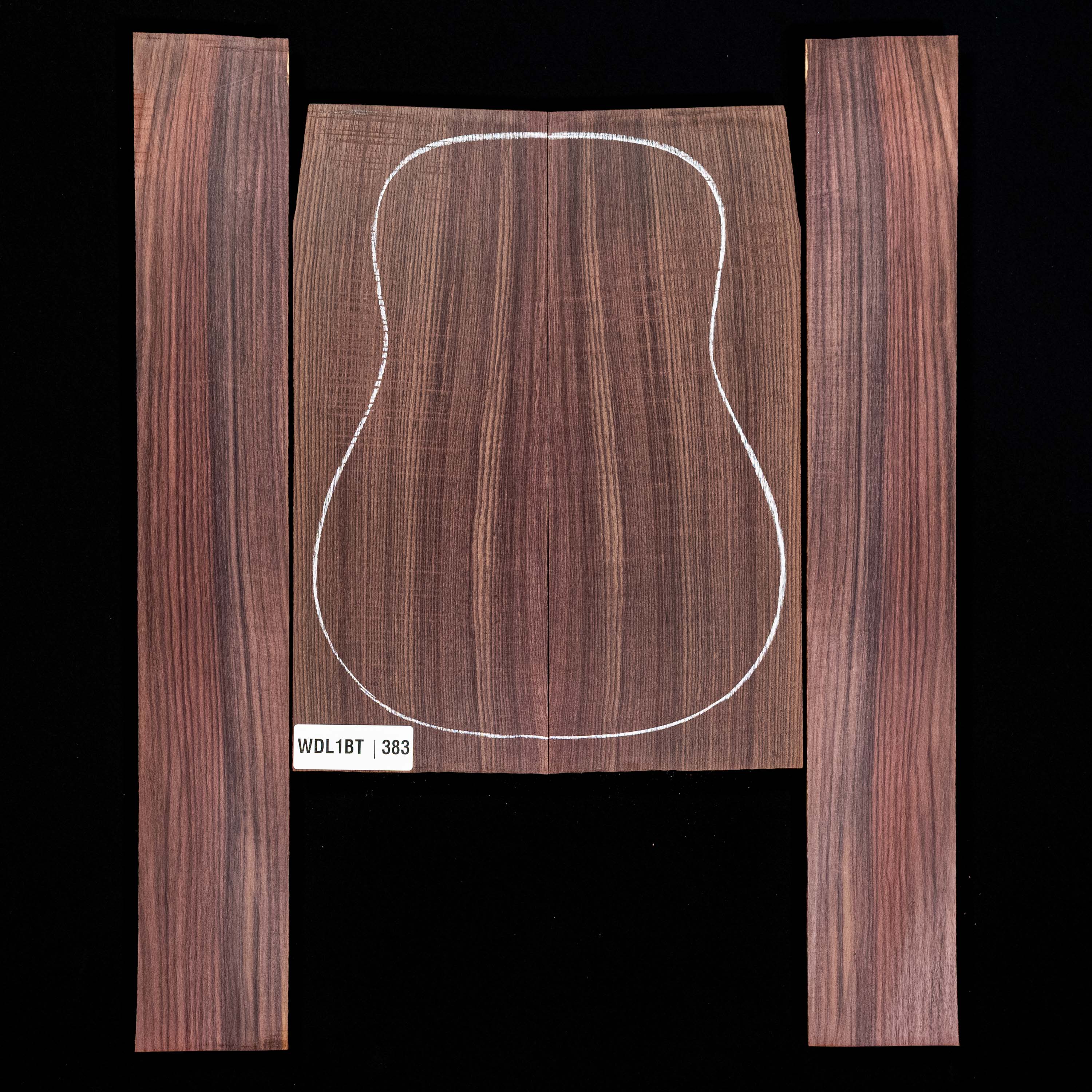 Set mit Boden + Zargen aus Ostindischem Palisander – 383