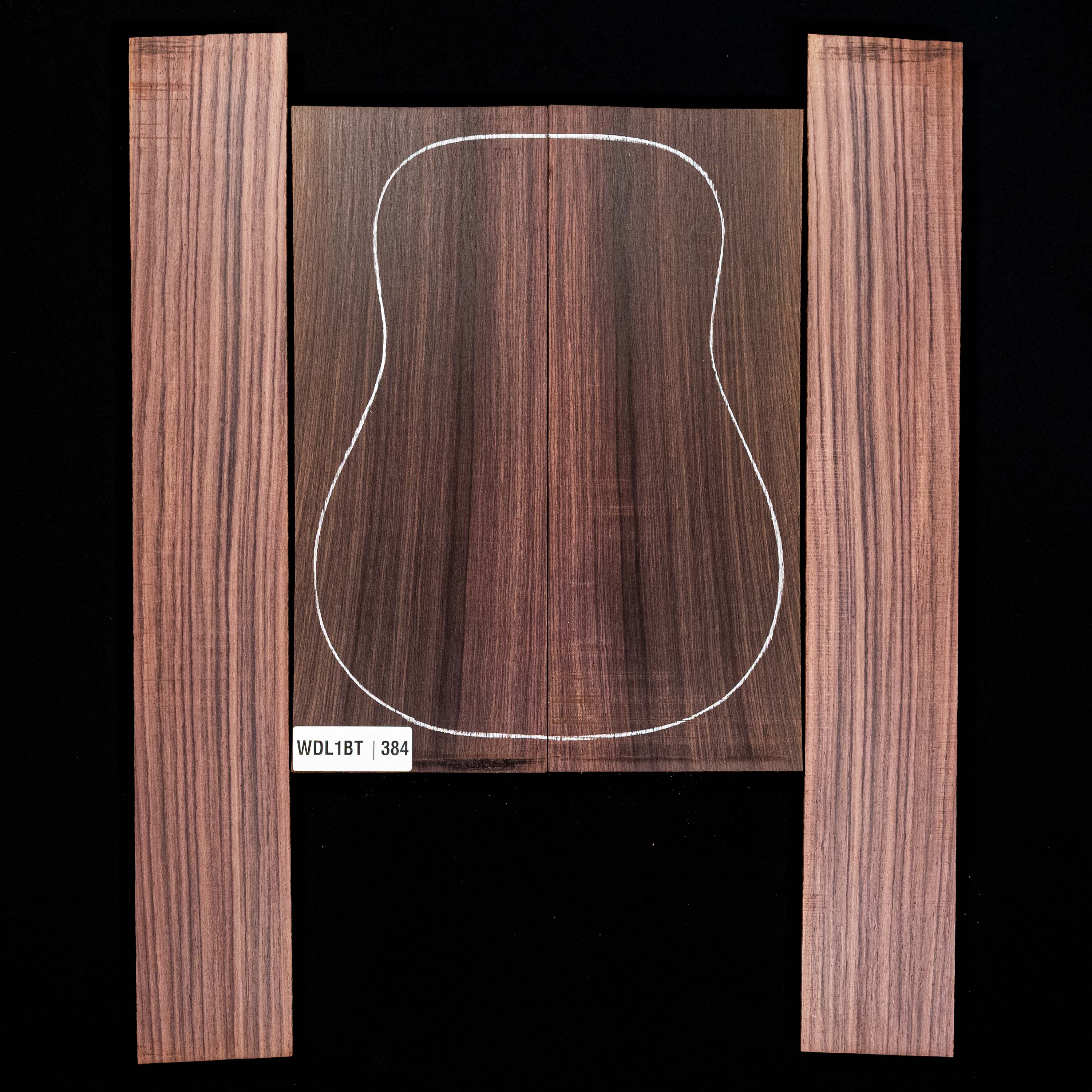 Set mit Boden + Zargen aus Ostindischem Palisander – 384