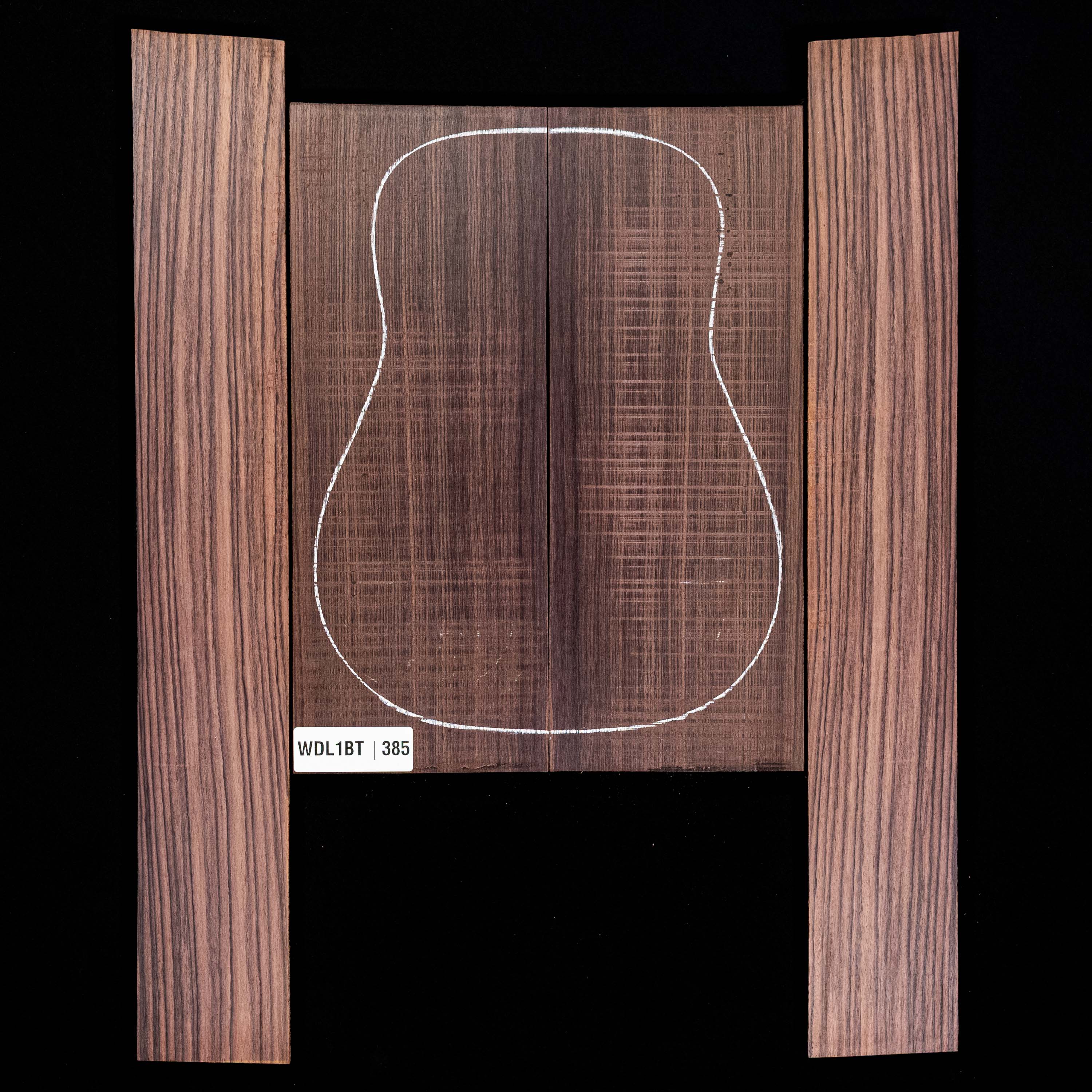 Set mit Boden + Zargen aus Ostindischem Palisander – 385