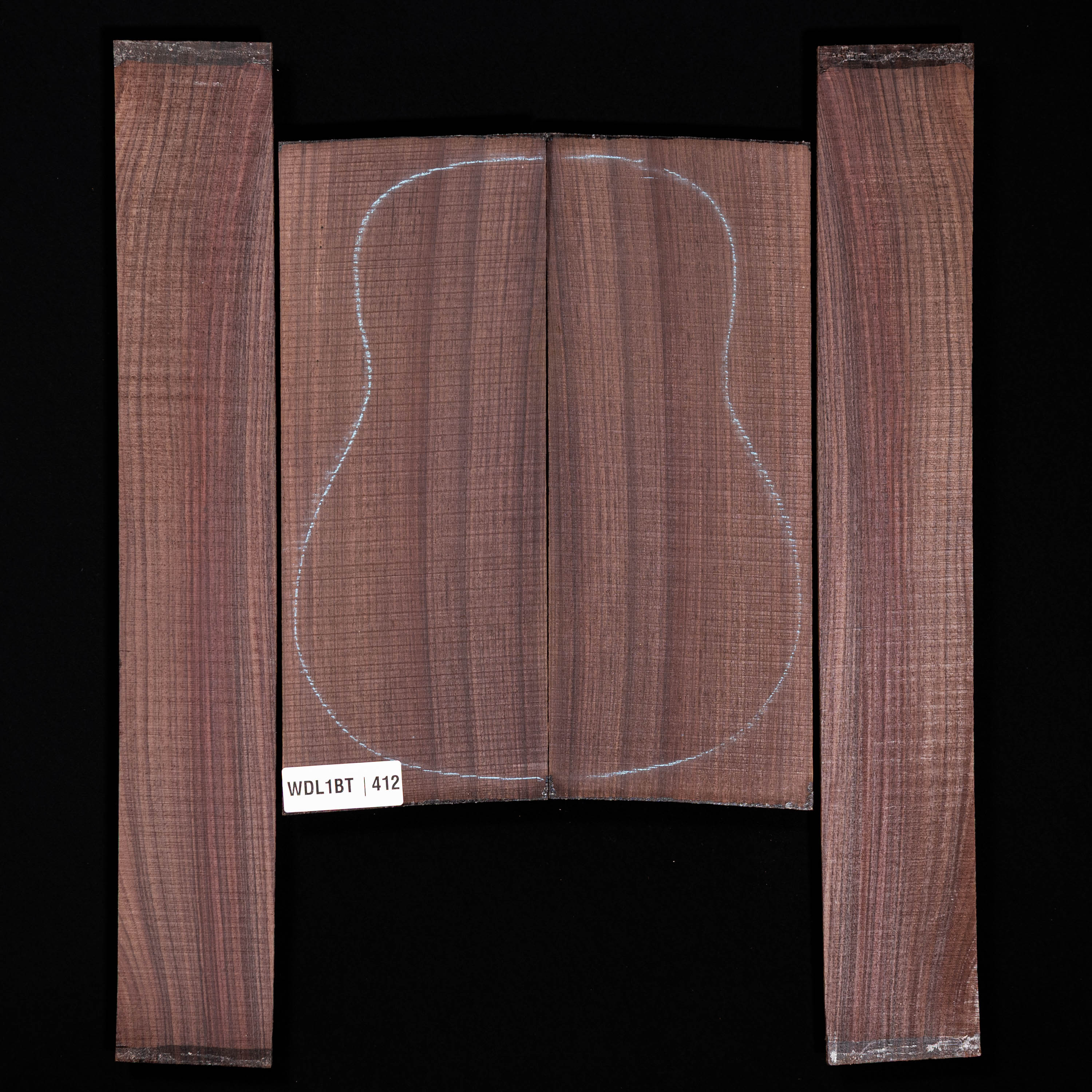 Set mit Boden&nbsp;+ Zargen aus Ostindischem Palisander&nbsp;– 412