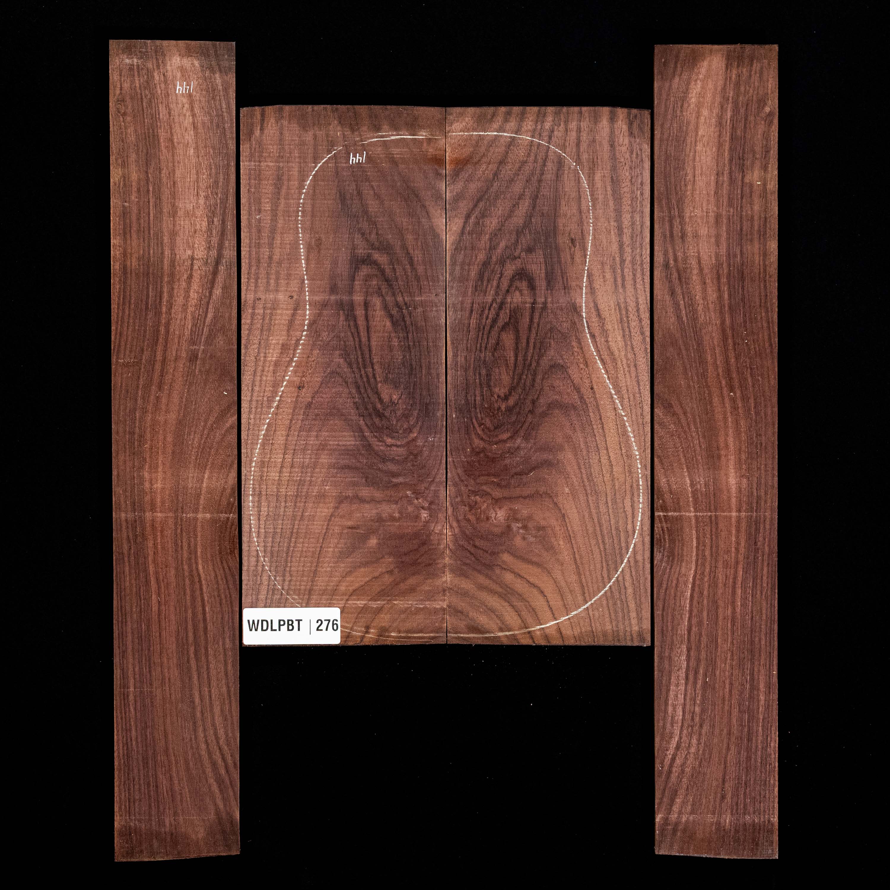 Set mit Boden + Zargen aus Ostindischem Palisander, Wild Grain – 276