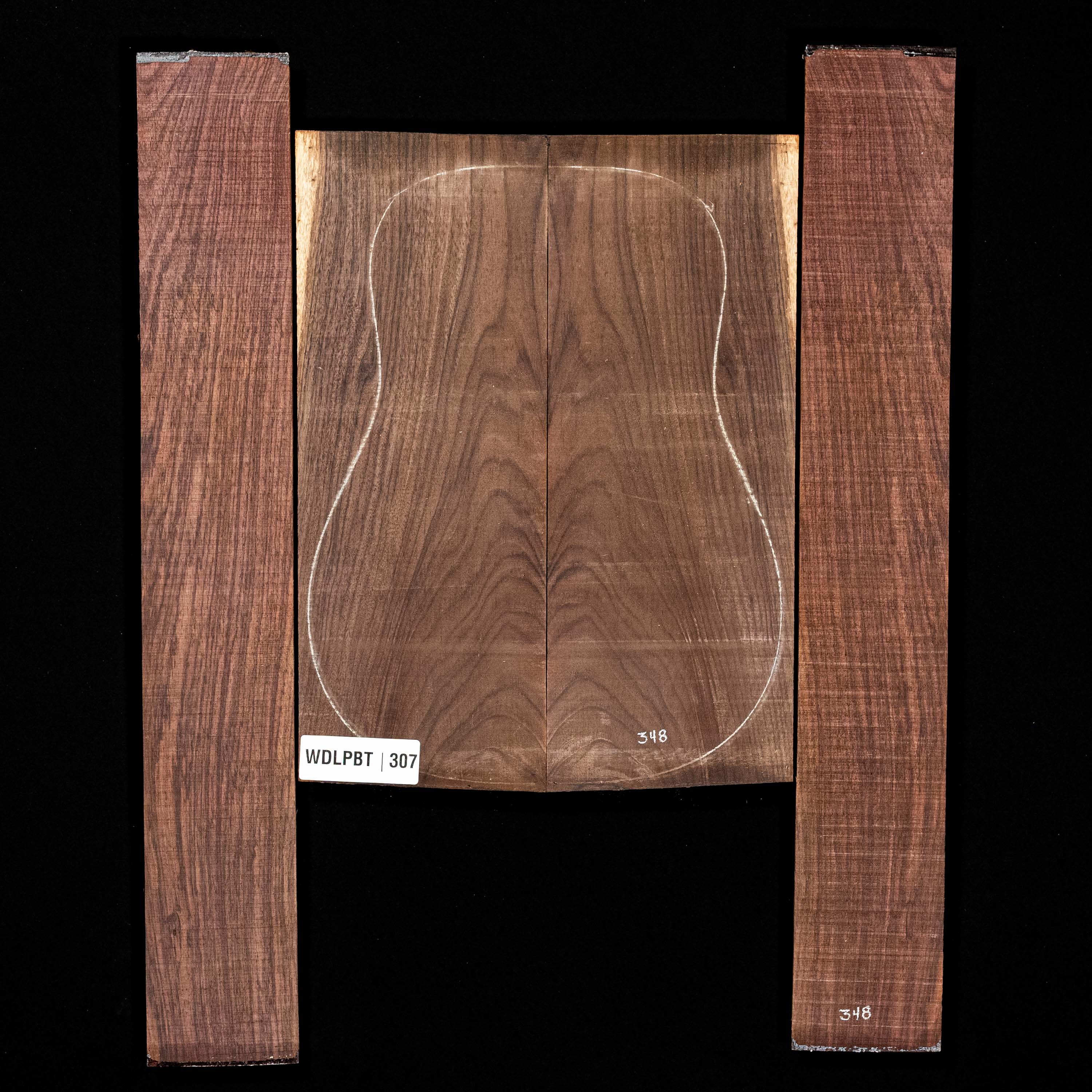 Set mit Boden&nbsp;+ Zargen aus Ostindischem Palisander, Wild Grain&nbsp;– 307