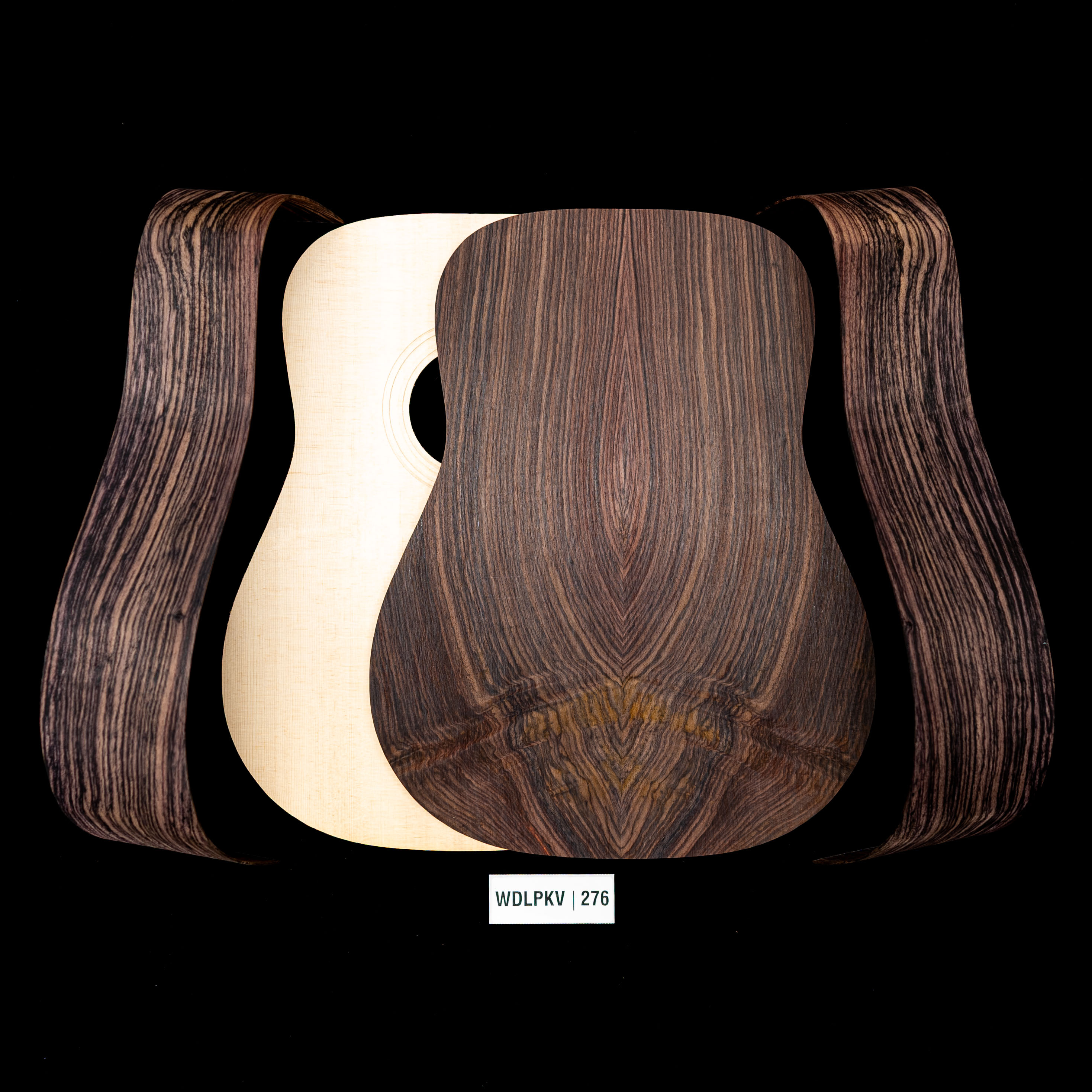 WoodStax Wild Grain Rosewood Dreadnought Kit, Bolt-on Neck - 276