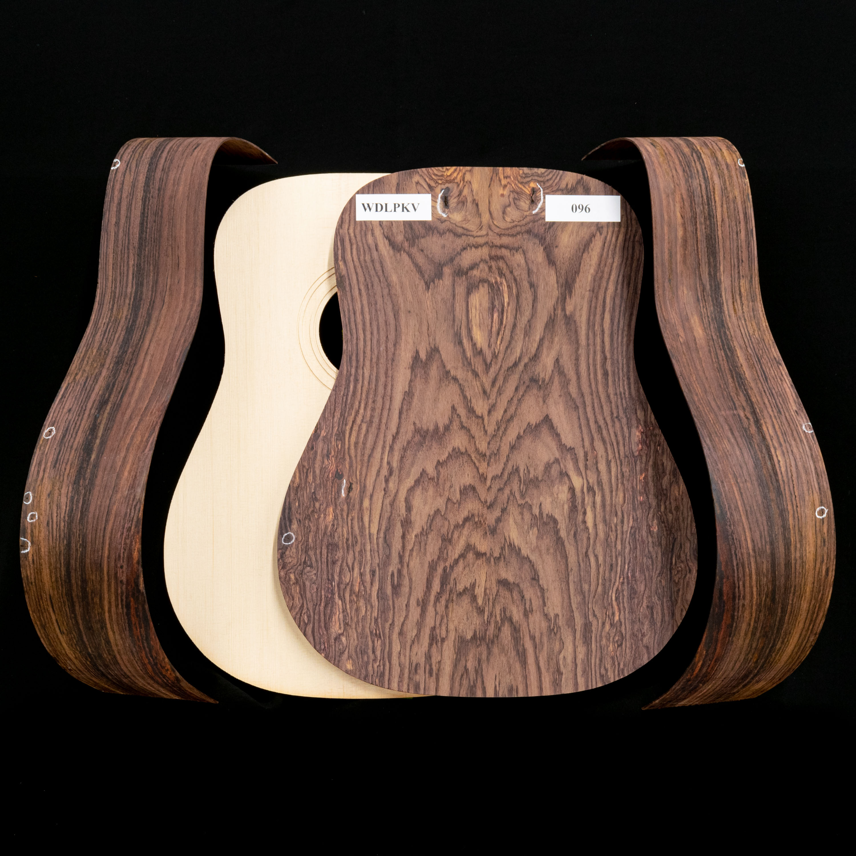 WoodStax Wild Grain Palisander Dreadnought Bausatz, Hals zum Anschrauben – 096 WoodStax Wild Grain Palisander Dreadnought Bausatz, Hals zum Anschrauben – 096