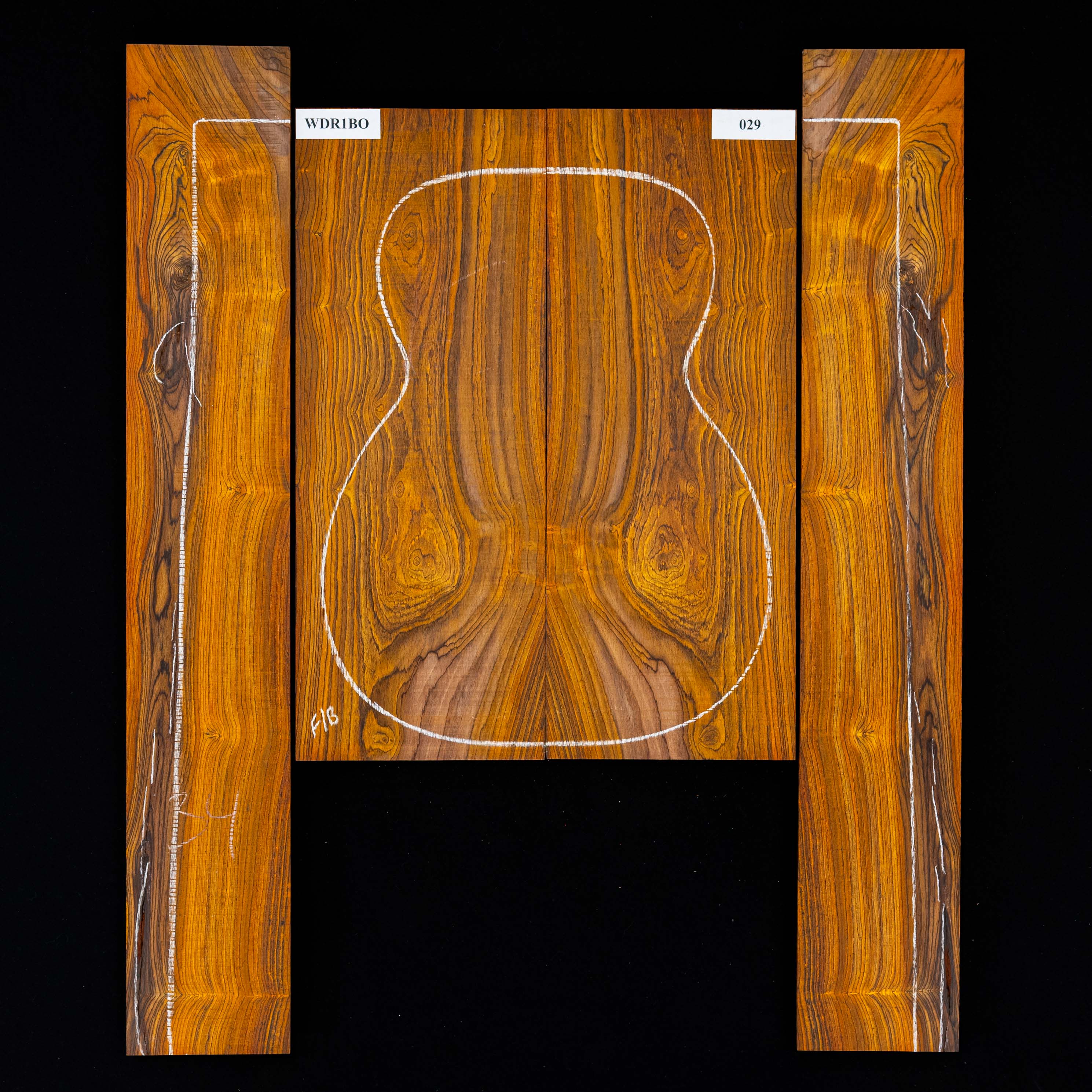 Cocobolo Rücken- und Seitenset – 029 Cocobolo Rücken- und Seitenset – 029