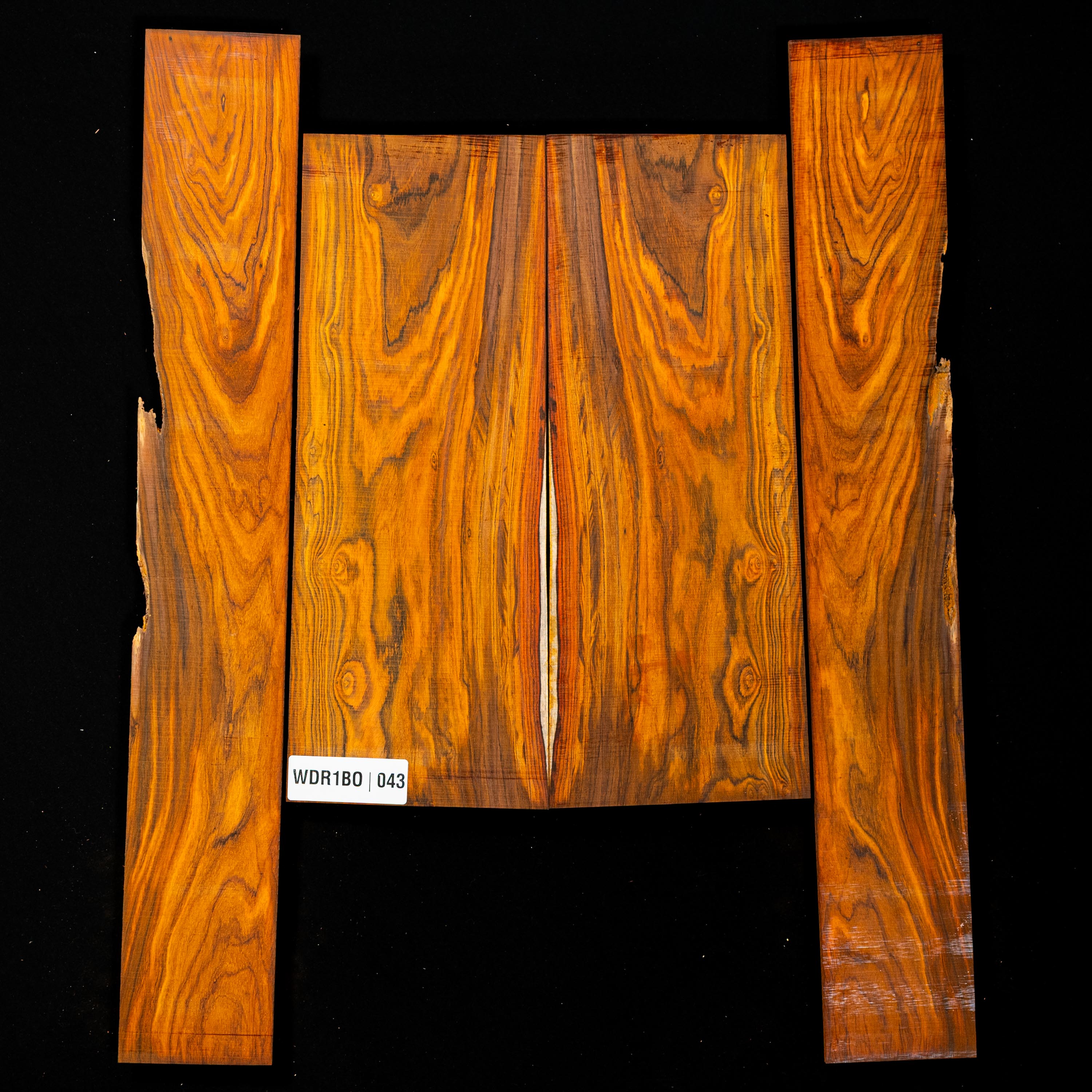 Cocobolo Rücken- und Zargen-Set – 043
