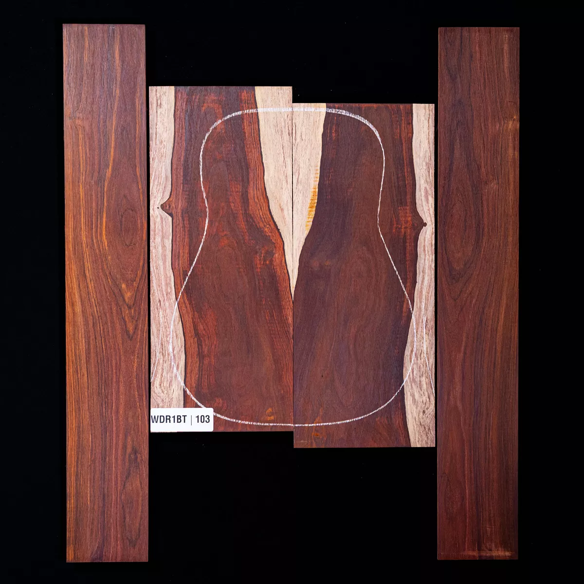 Cocobolo Rücken- und Seitenset – 103 Cocobolo Rücken- und Seitenset – 103