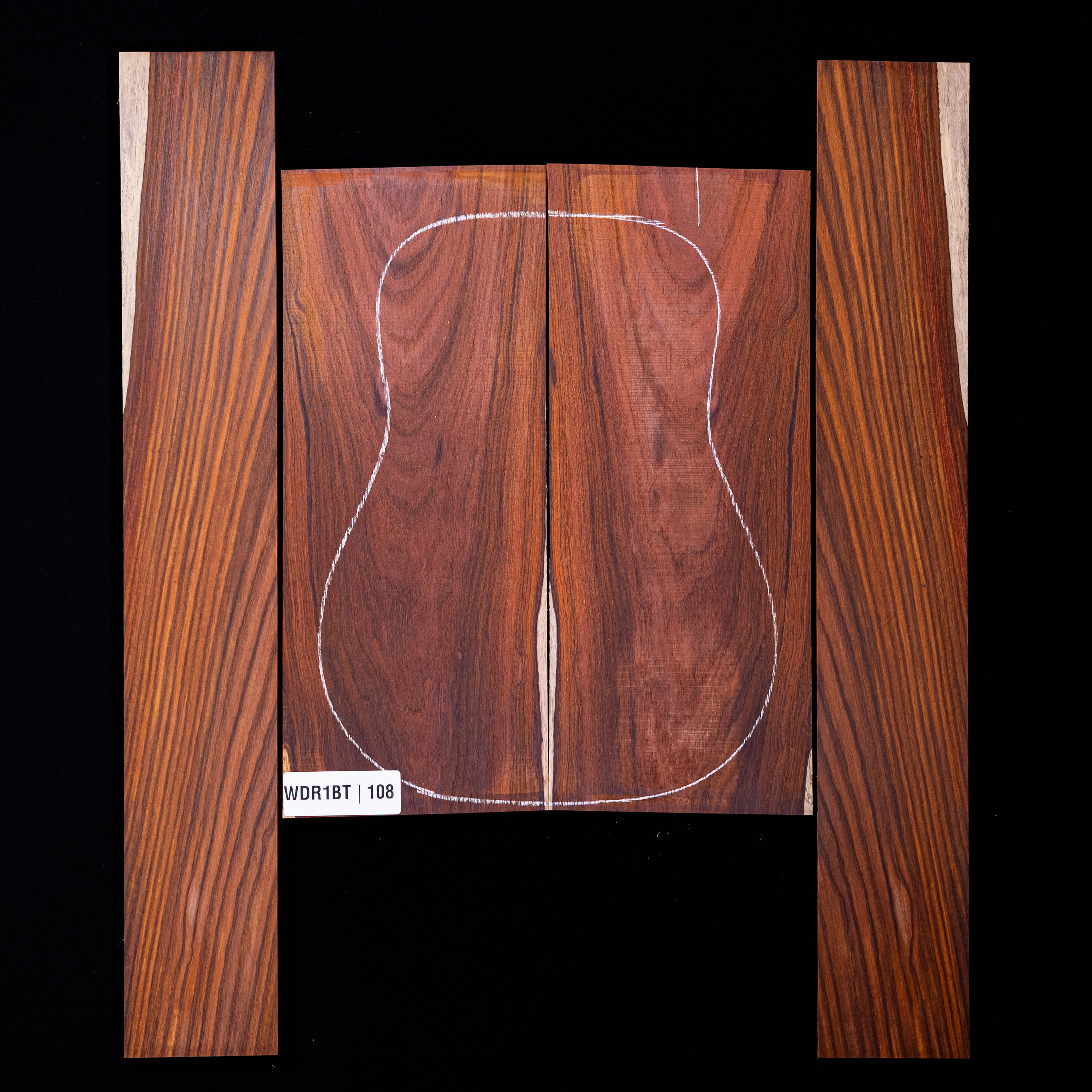 Cocobolo Rücken- und Seitenset – 108 Cocobolo Rücken- und Seitenset – 108