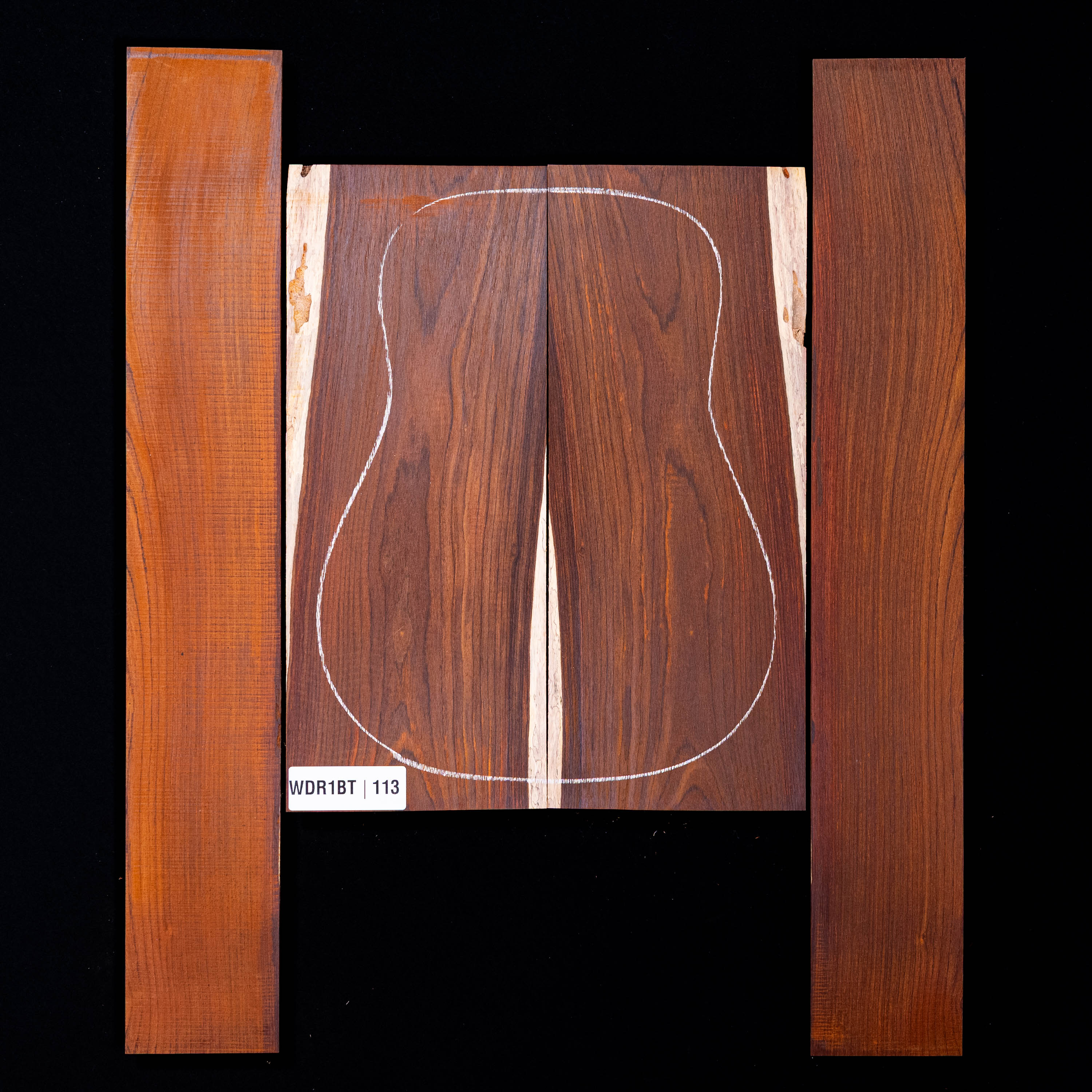 Cocobolo Rücken- und Zargen-Set – 113 Cocobolo Rücken- und Zargen-Set – 113