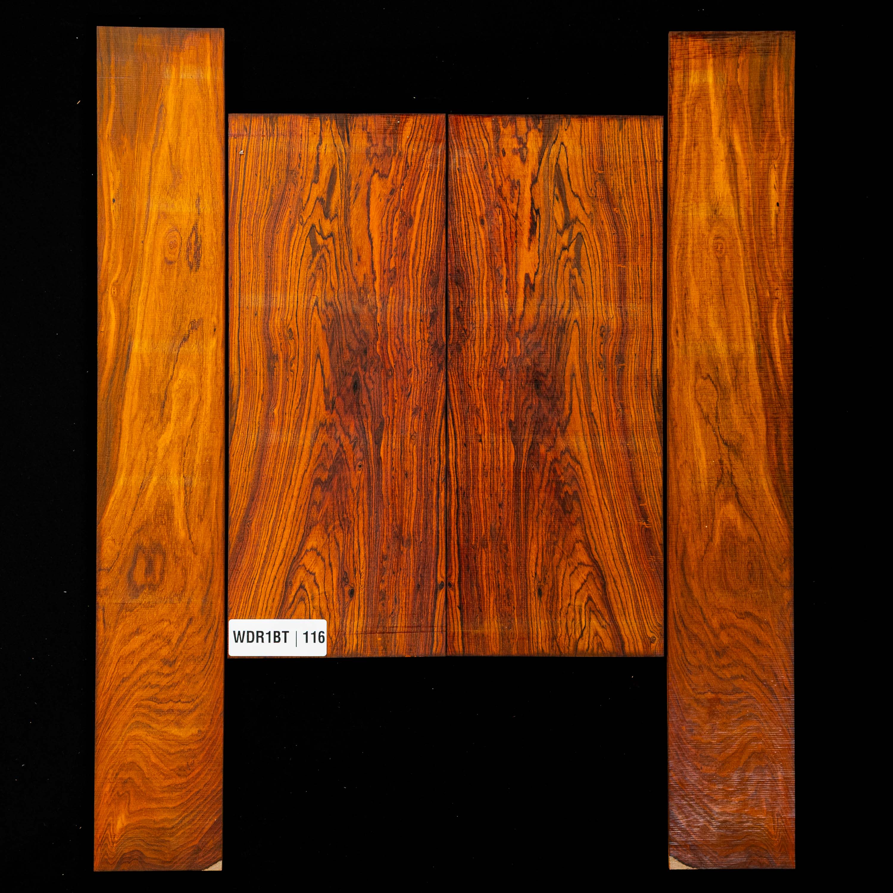 Cocobolo Rücken- und Zargen-Set – 116