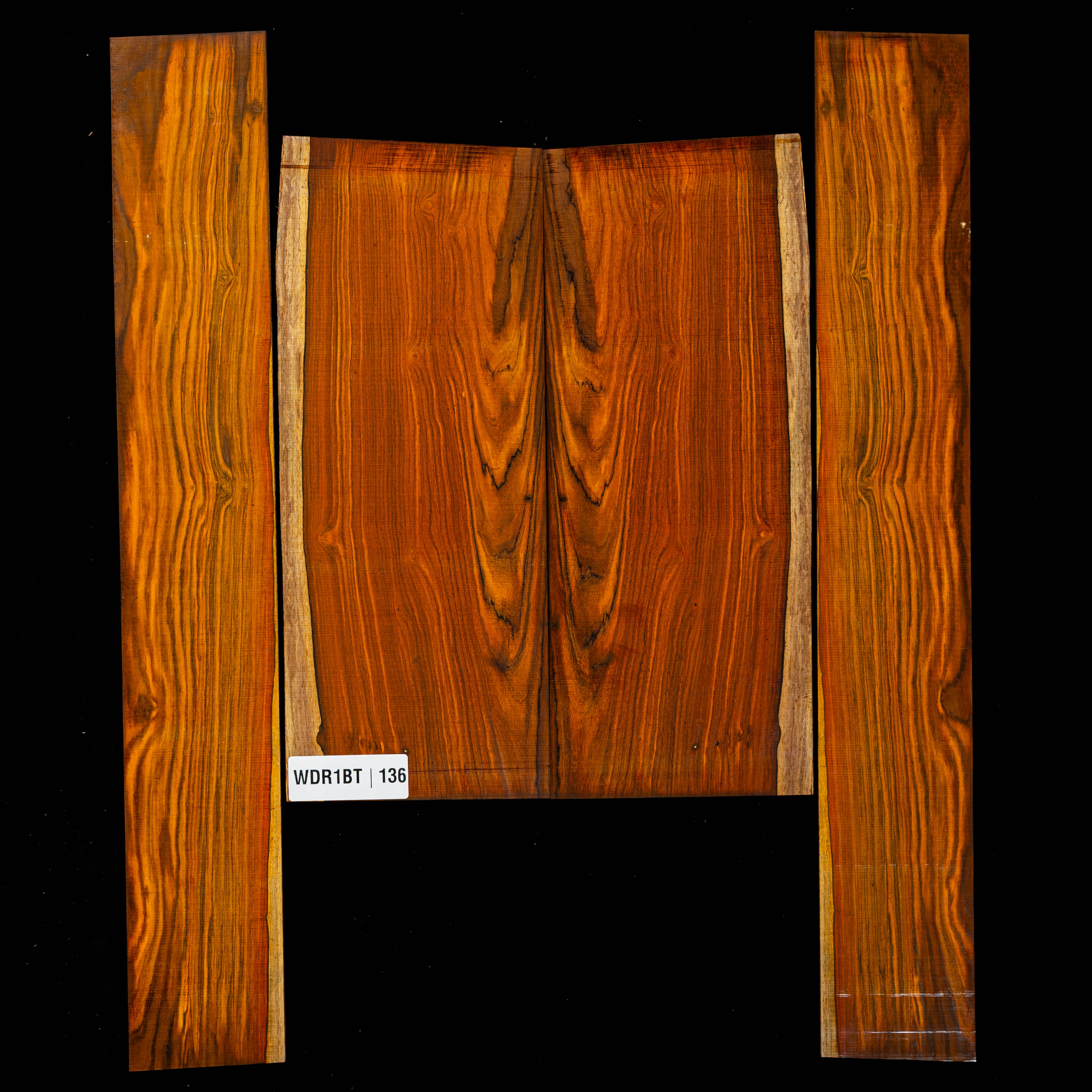 Cocobolo Rücken- und Zargen-Set – 136