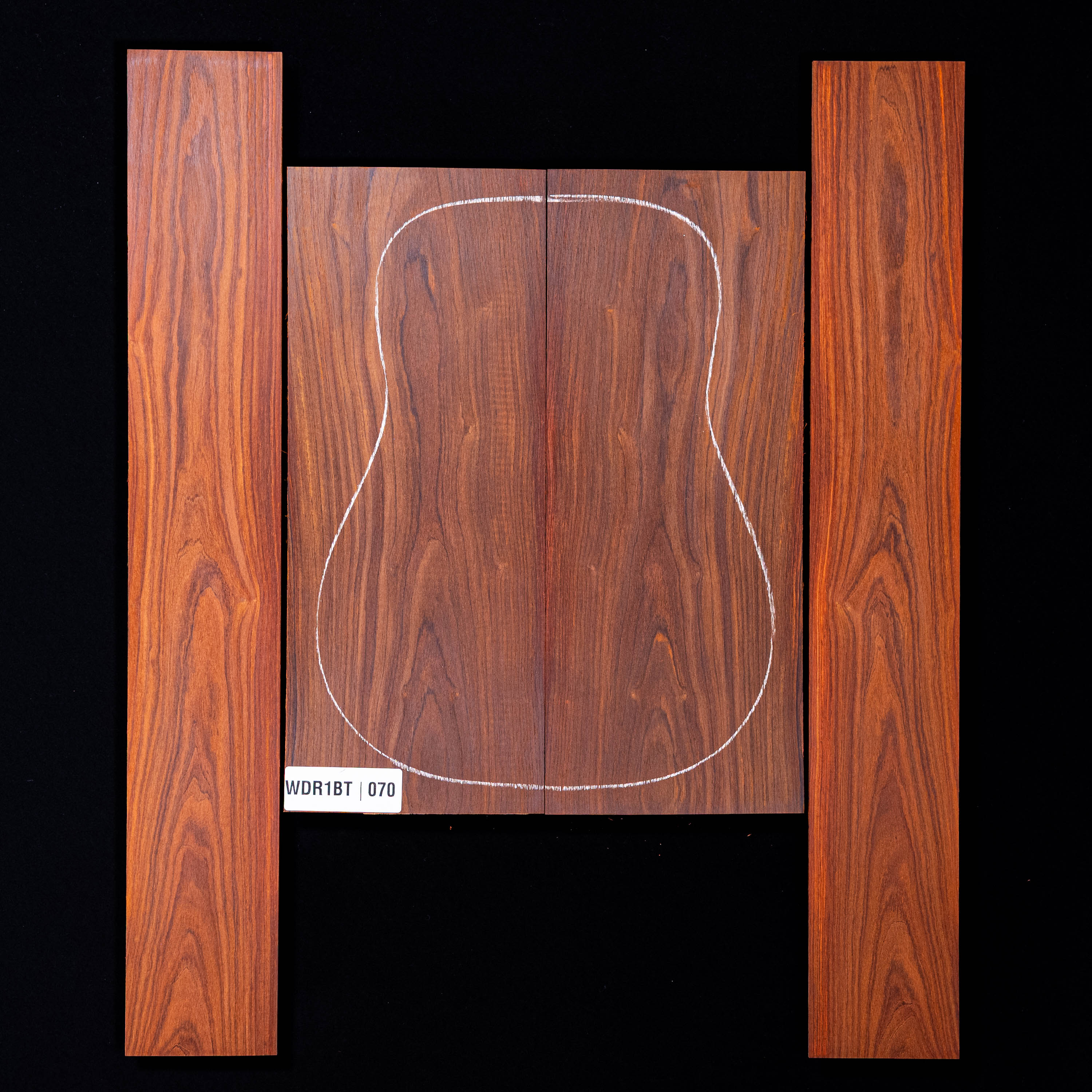 Cocobolo Rücken- und Seitenset – 070