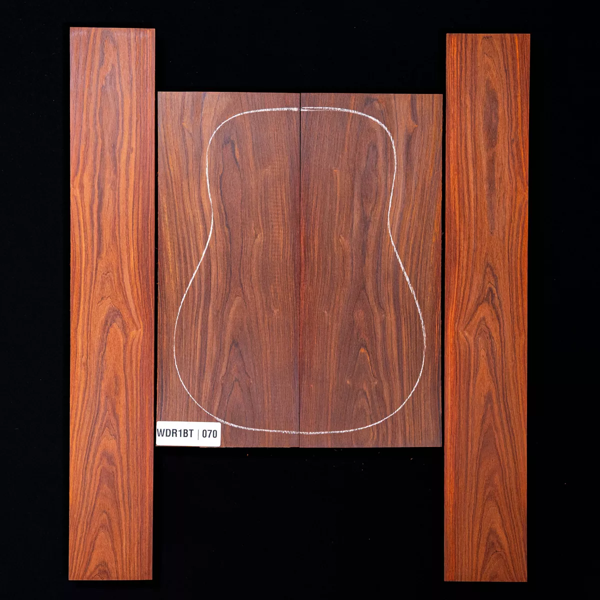 Cocobolo Rücken- und Seitenset – 070 Cocobolo Rücken- und Seitenset – 070