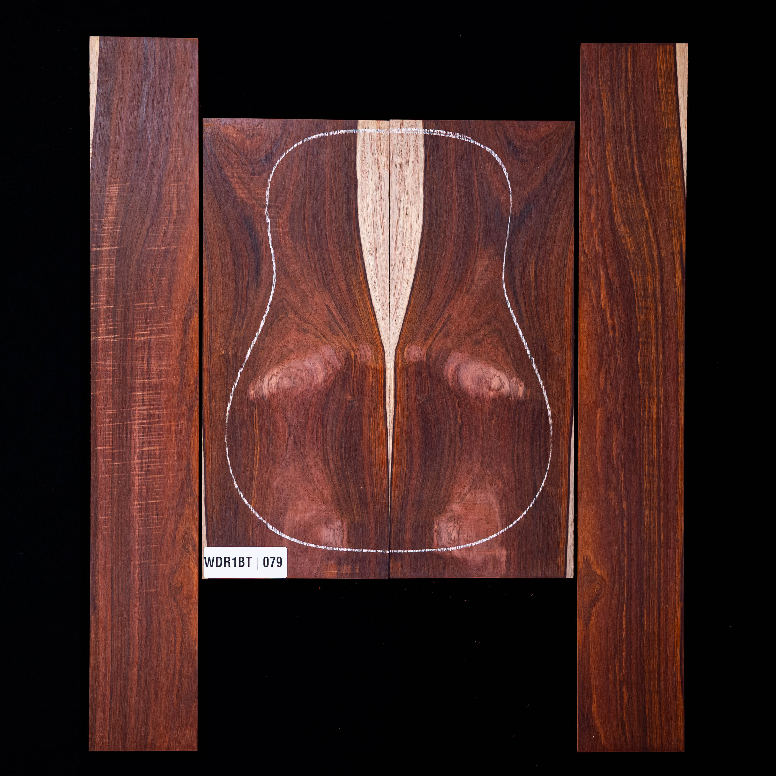 Cocobolo Rücken- und Zargen-Set – 079 Cocobolo Rücken- und Zargen-Set – 079