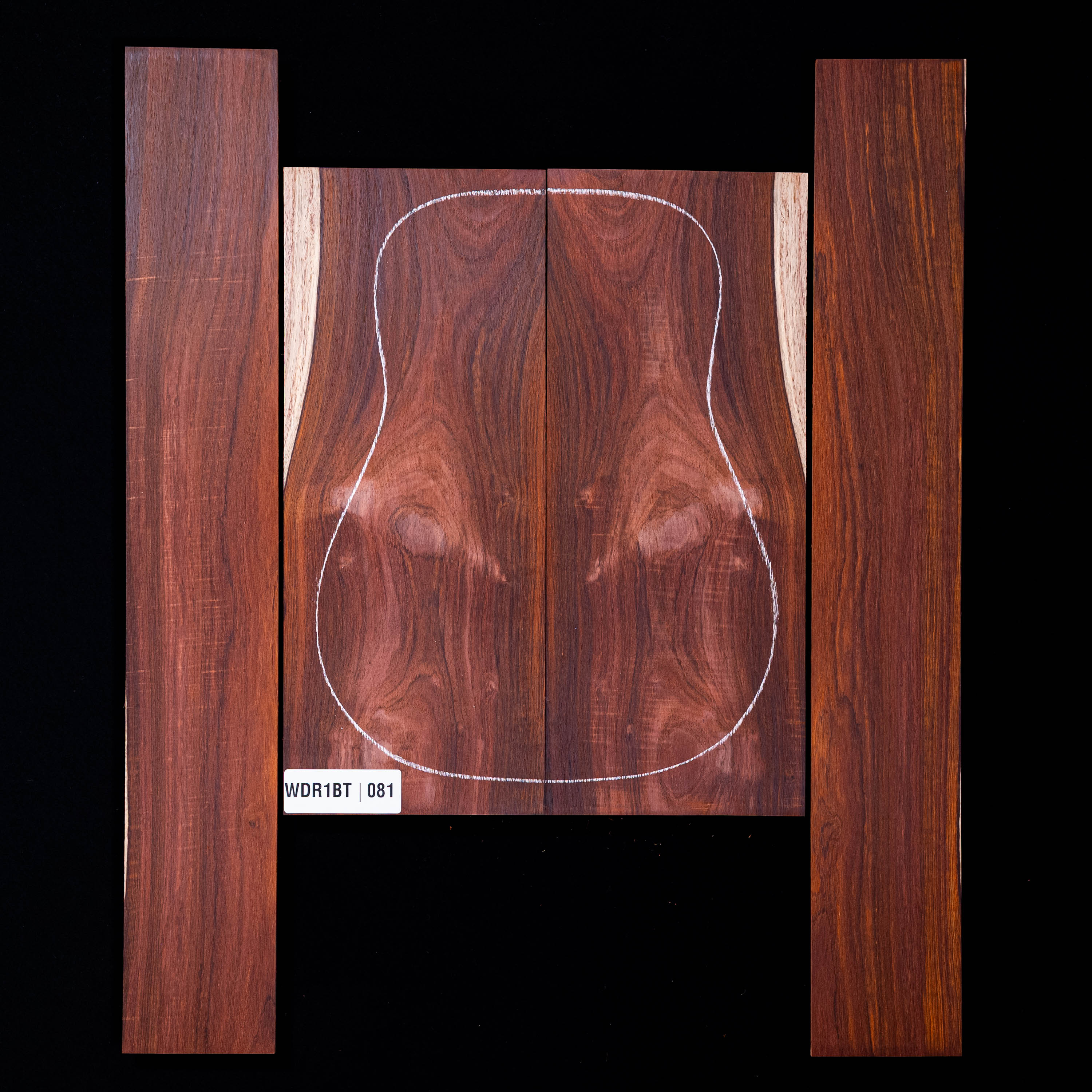 Cocobolo Rücken- und Zargen-Set – 081 Cocobolo Rücken- und Zargen-Set – 081
