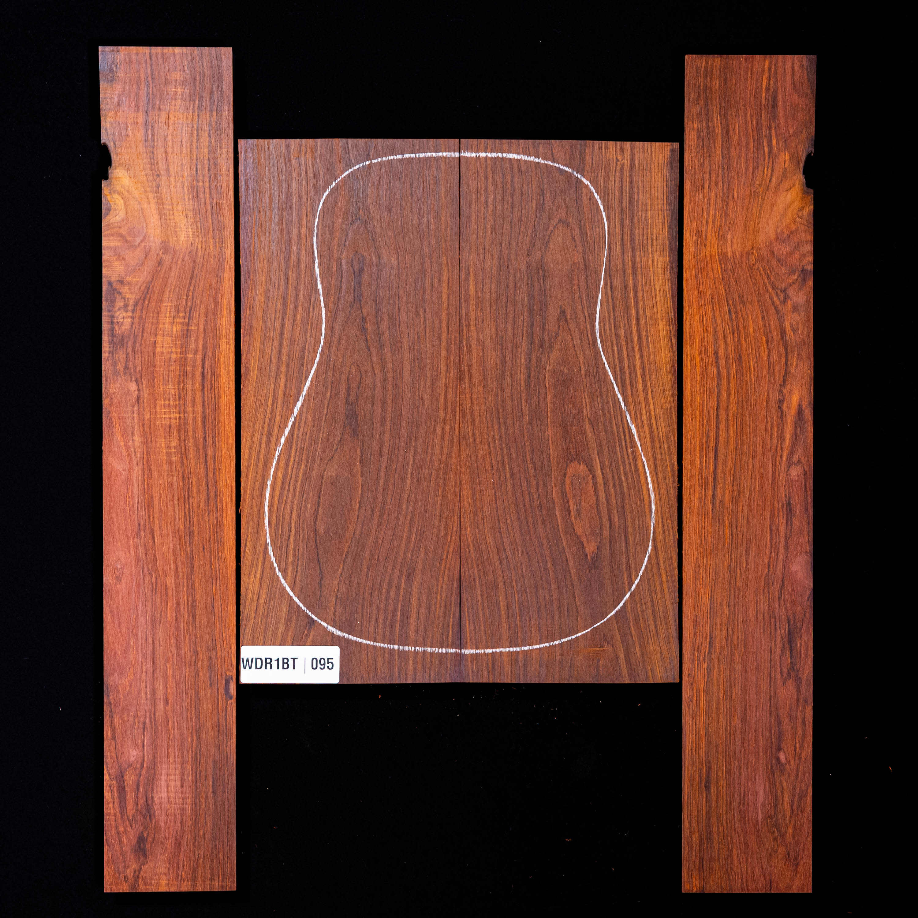 Cocobolo Rücken- und Seitenset – 0,095