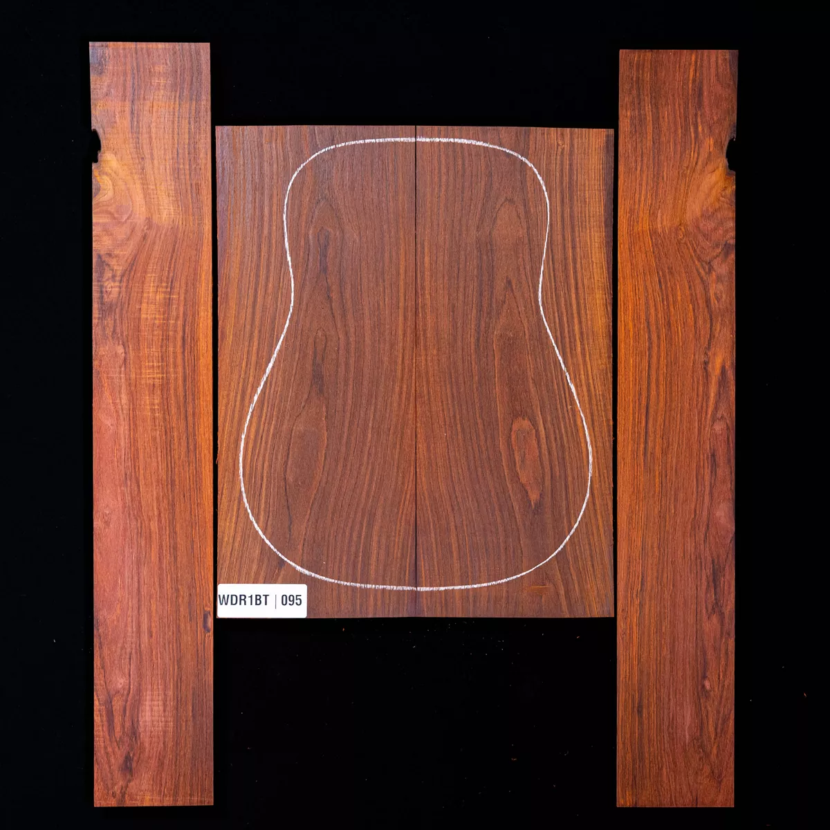 Cocobolo Rücken- und Seitenset – 0,095 Cocobolo Rücken- und Seitenset – 0,095