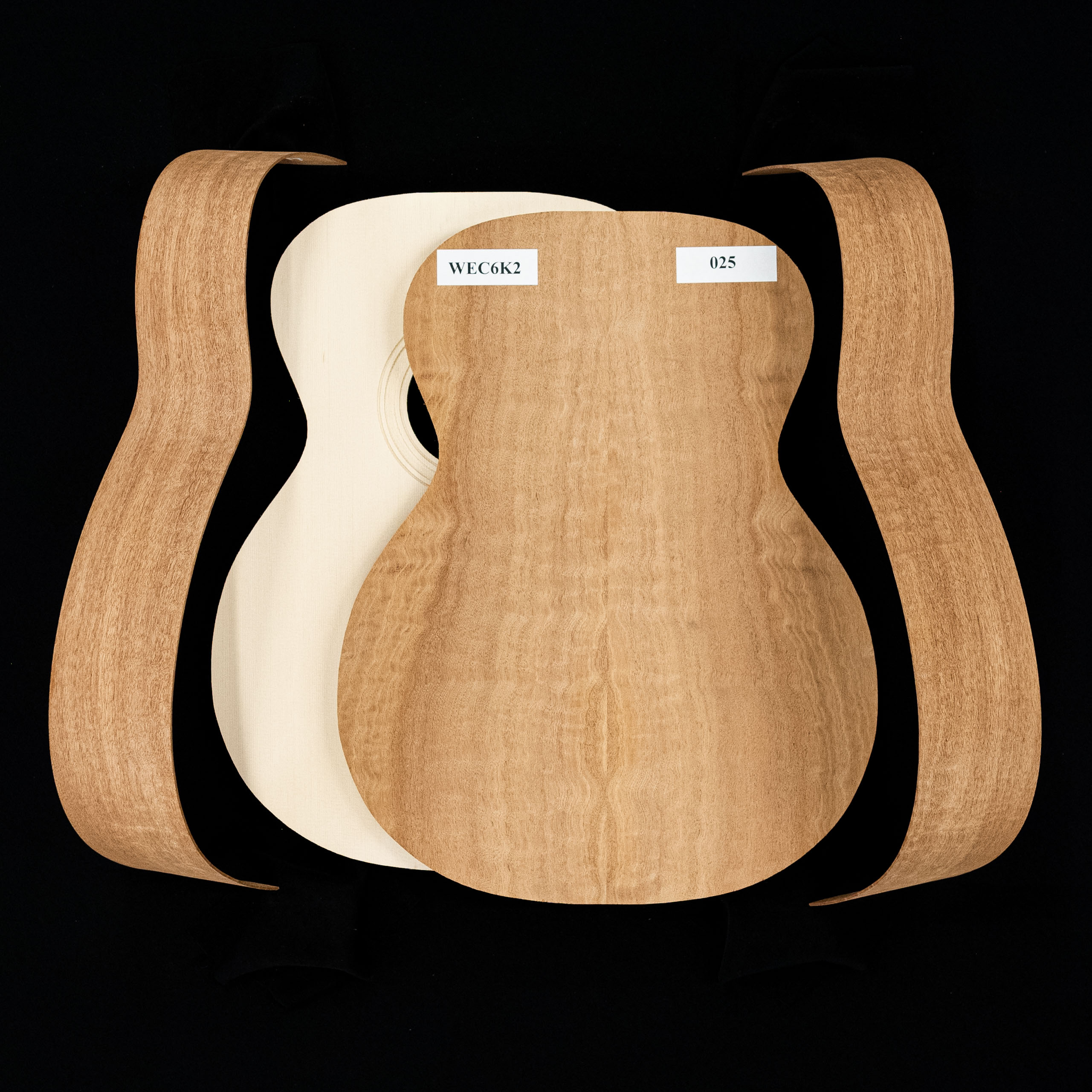 WoodStax Abbildung Sapele OM Gitarren-Bausatz, Hals – 025 WoodStax Abbildung Sapele OM Gitarren-Bausatz, Hals – 025