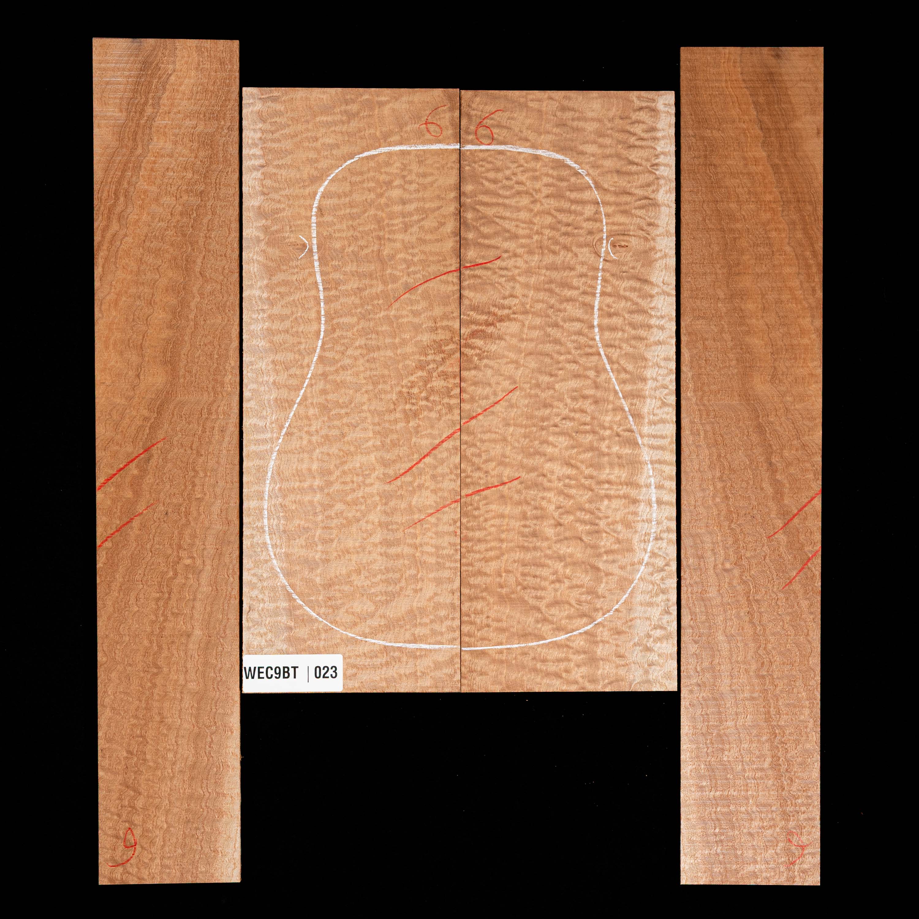 Pomelle Rücken- und Seitenset mit Sapele – 023