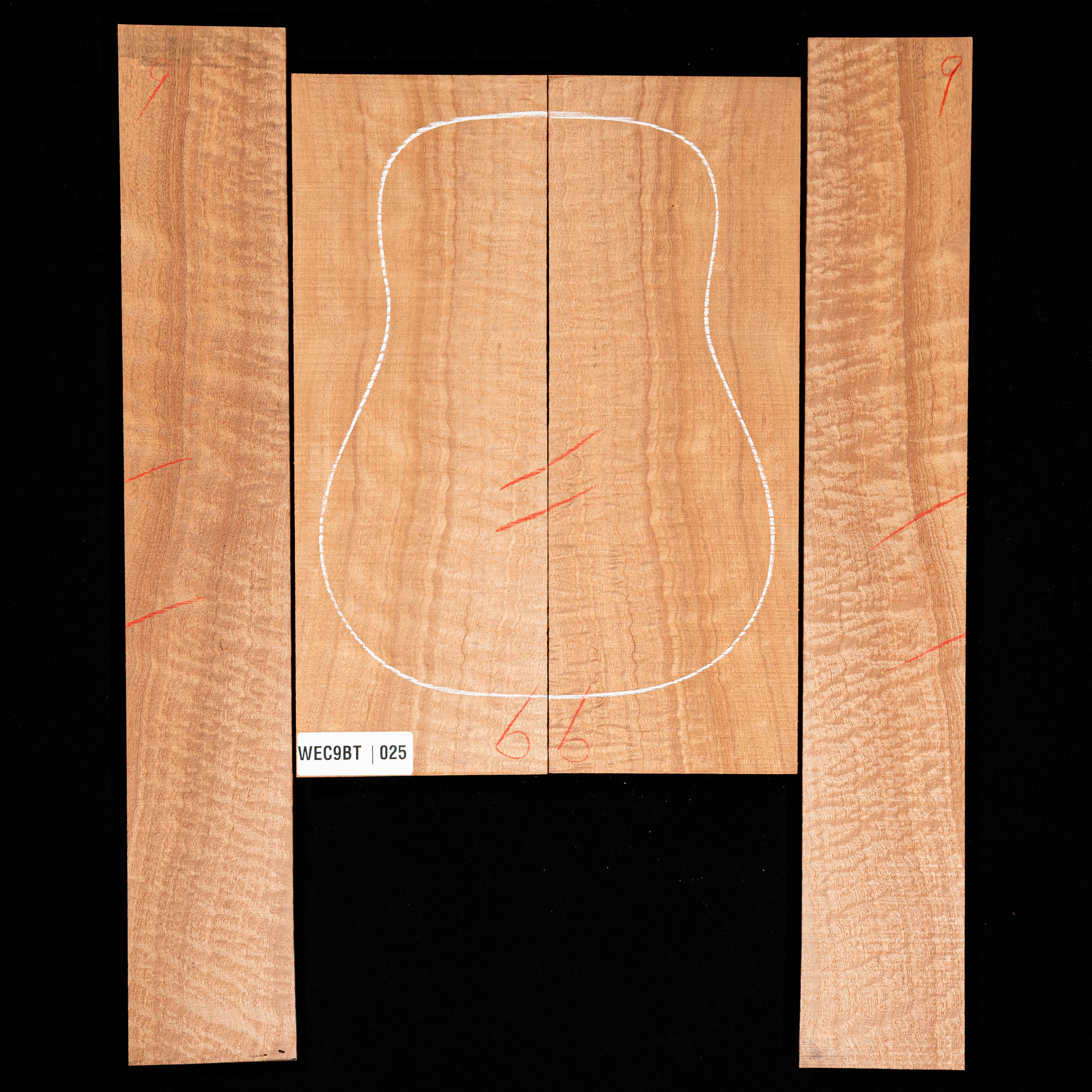 Pomelle Rücken- und Seitenset mit Sapele – 025