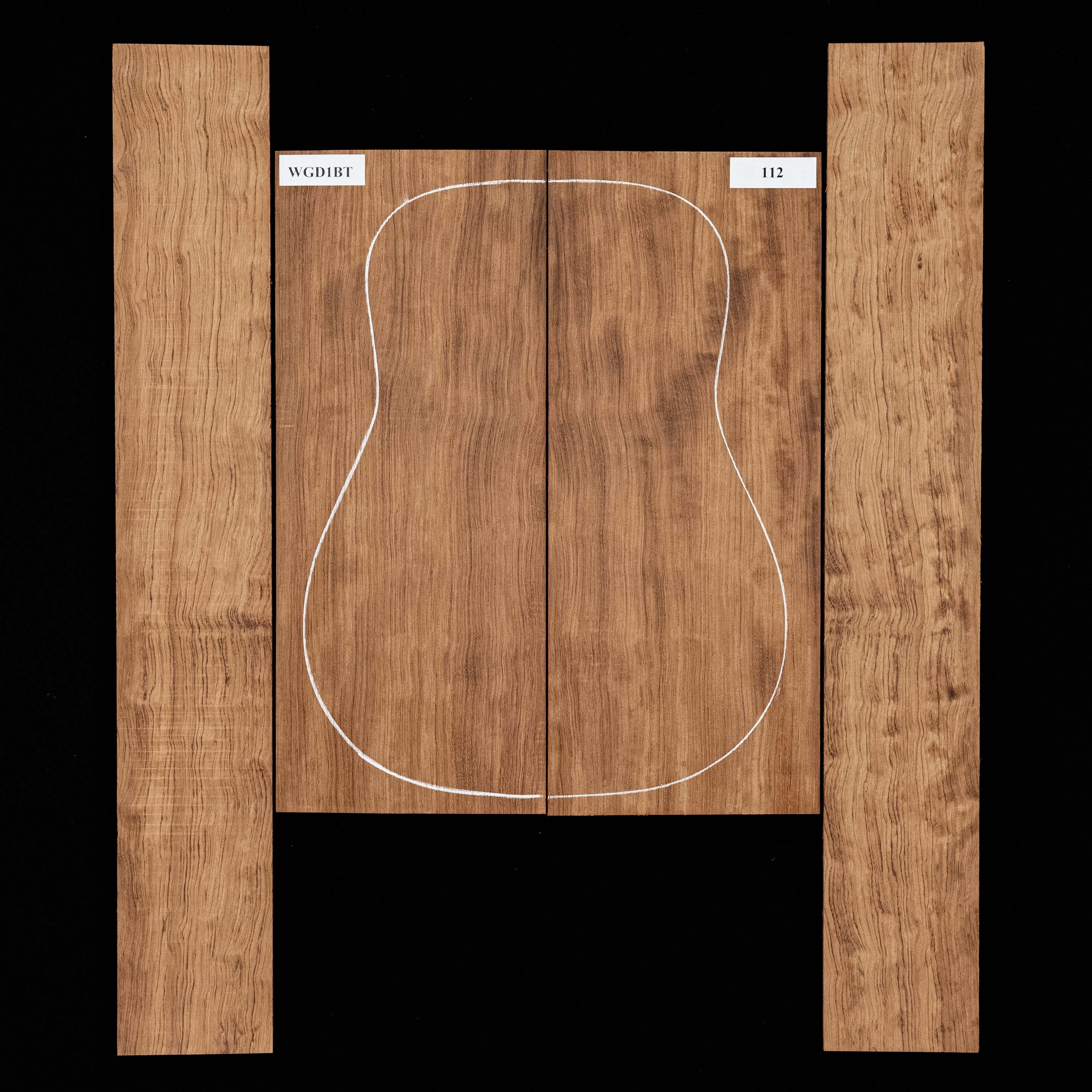 Set mit Boden + Zargen aus Bubinga – 112 Set mit Boden + Zargen aus Bubinga – 112