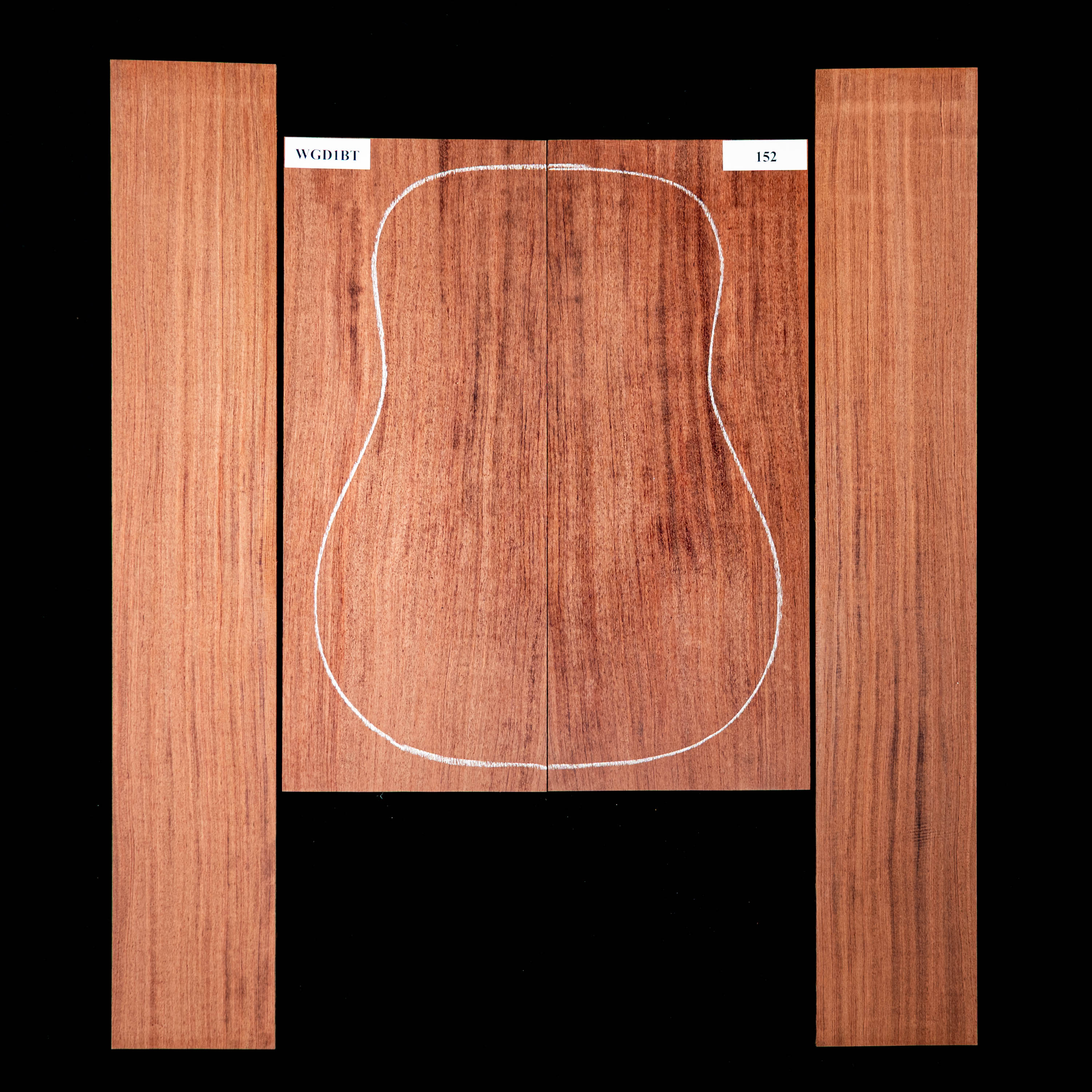 Set mit Boden&nbsp;+ Zargen aus Bubinga&nbsp;– 152