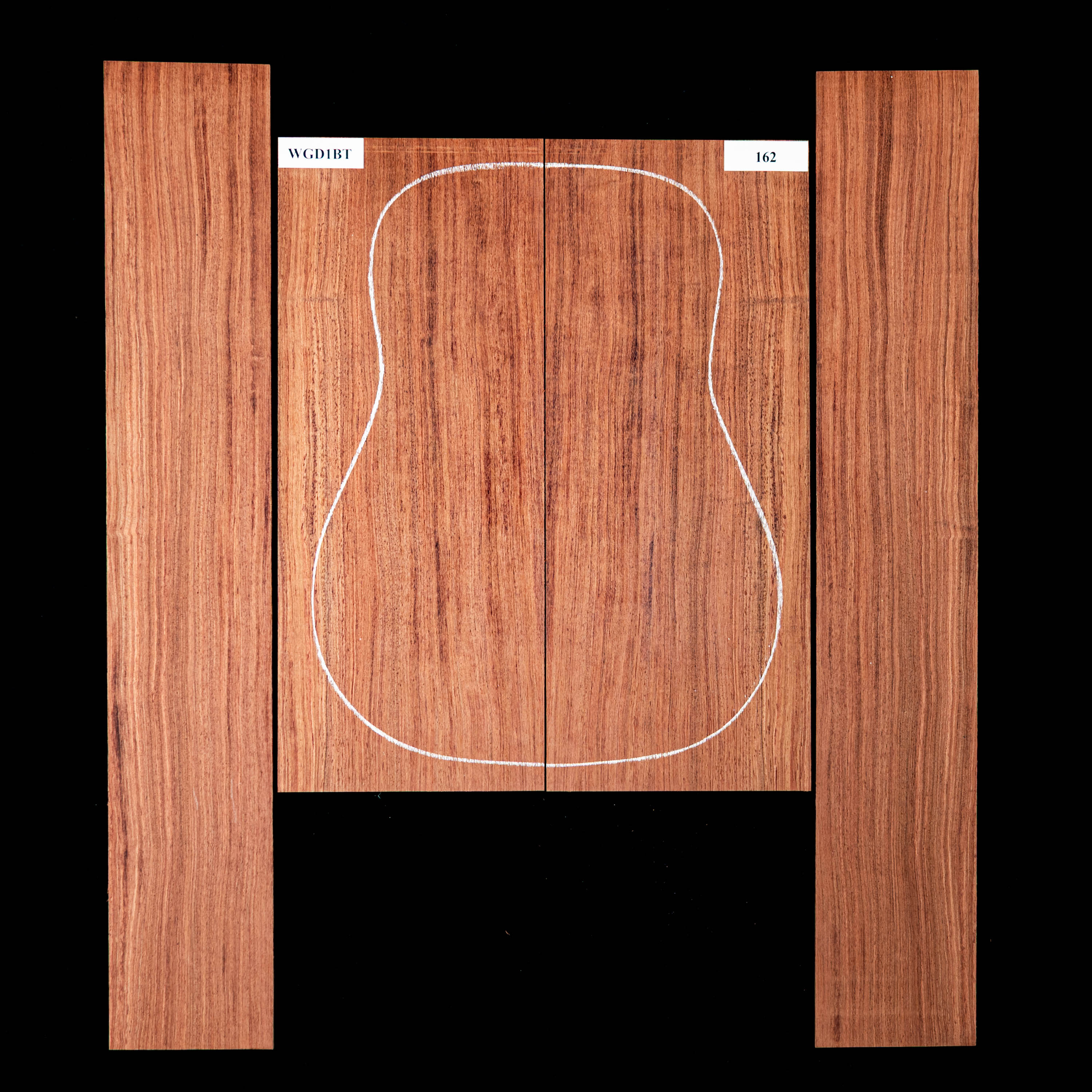 Set mit Boden + Zargen aus Bubinga – 162