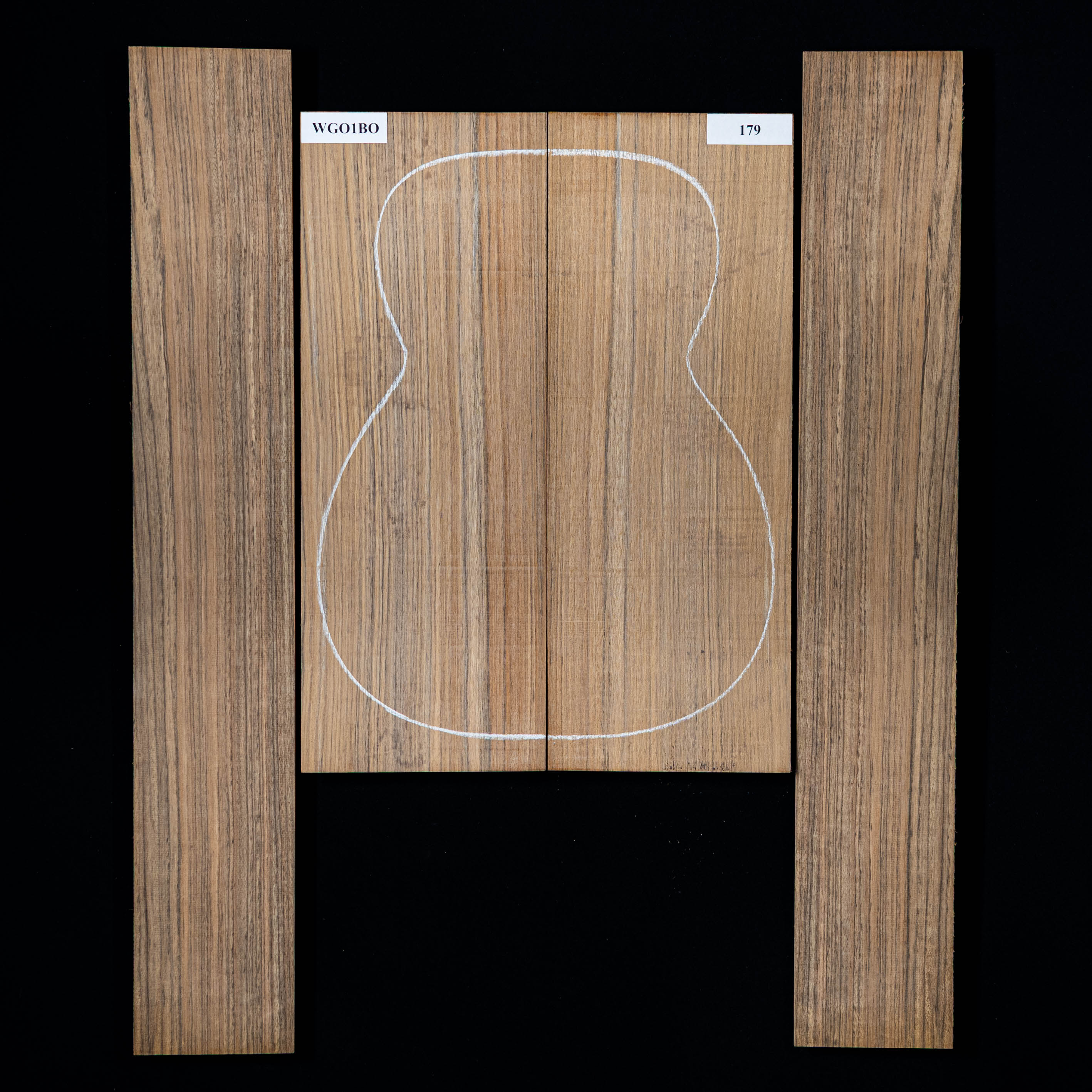 Set mit Boden + Zargen aus Ovangkol – 179 Set mit Boden + Zargen aus Ovangkol – 179