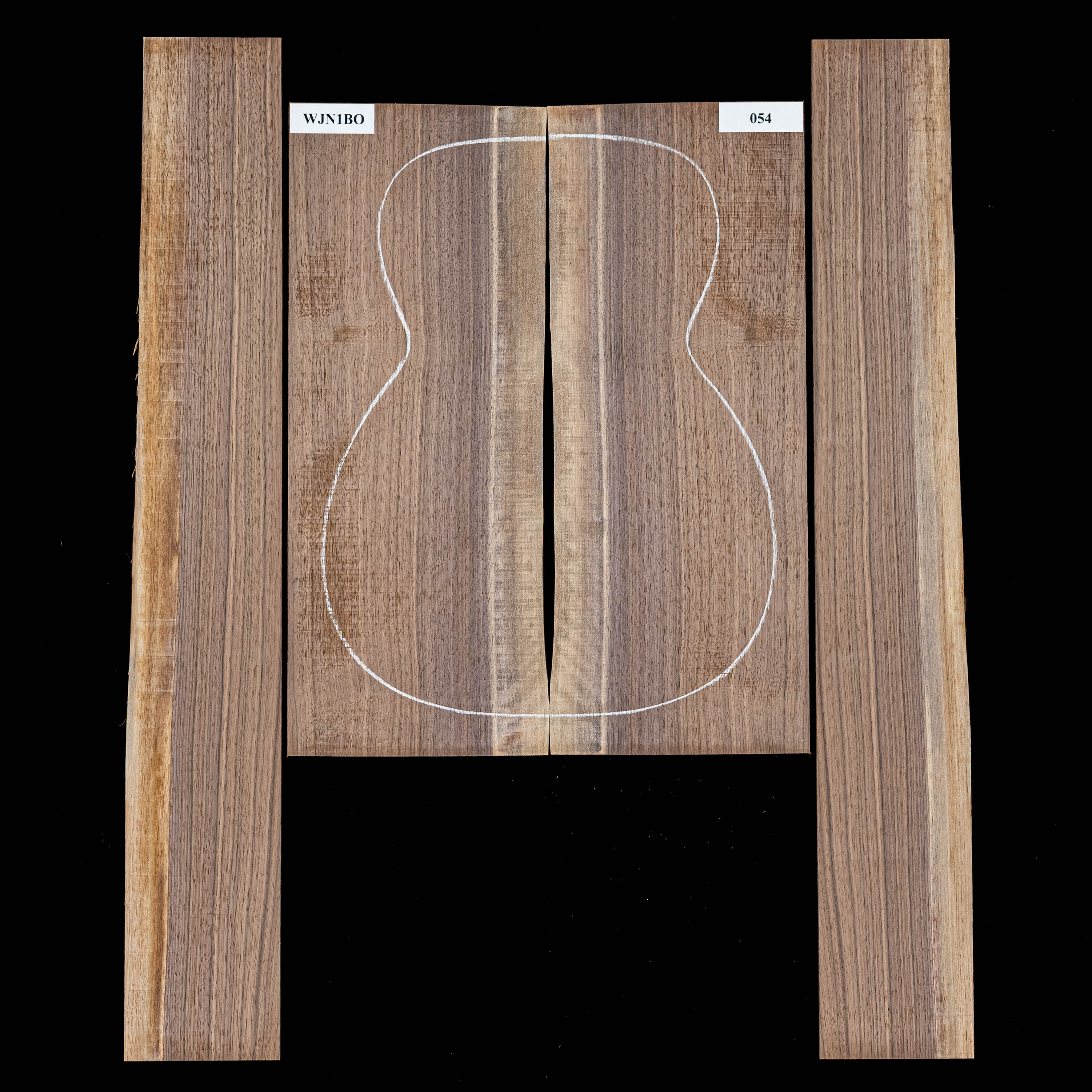 Set mit Boden + Zargen aus Schwarznuss – 054 Set mit Boden + Zargen aus Schwarznuss – 054