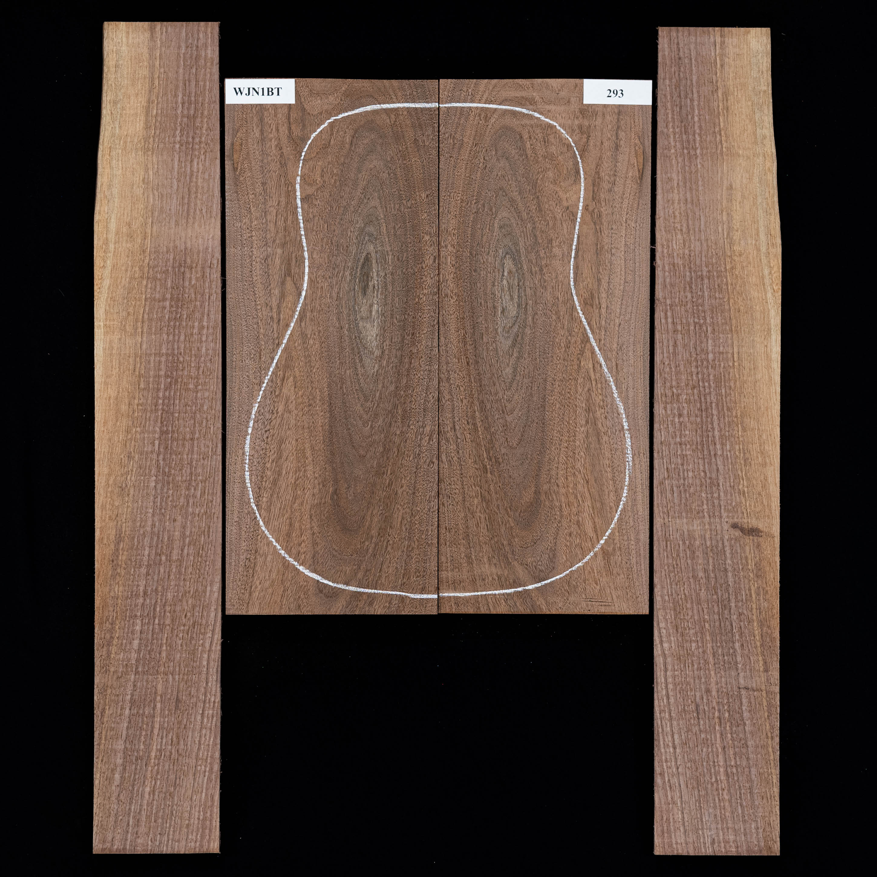 Set mit Boden + Zargen aus Schwarznuss – 293 Set mit Boden + Zargen aus Schwarznuss – 293