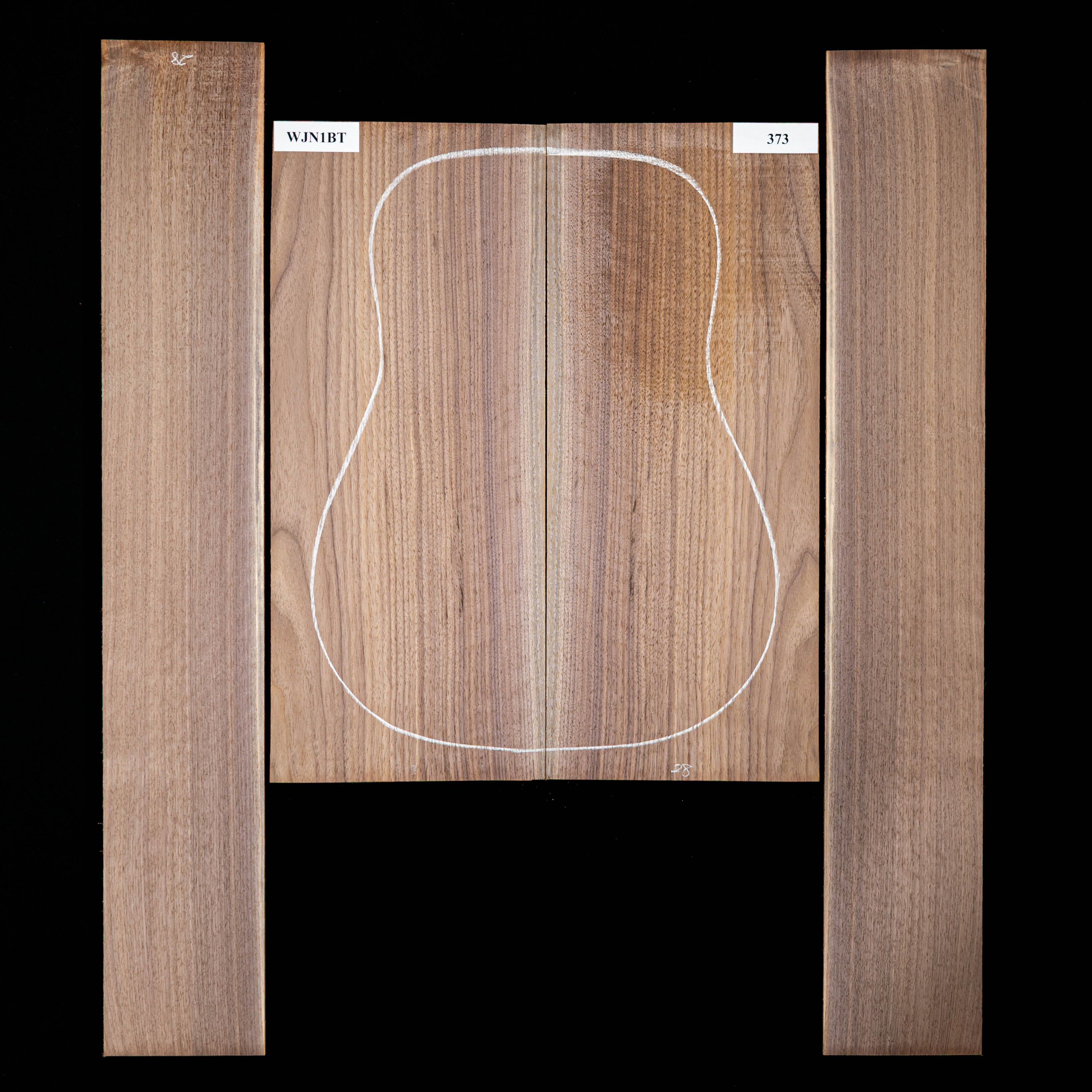 Set mit Boden + Zargen aus Schwarznuss – 373 Set mit Boden + Zargen aus Schwarznuss – 373