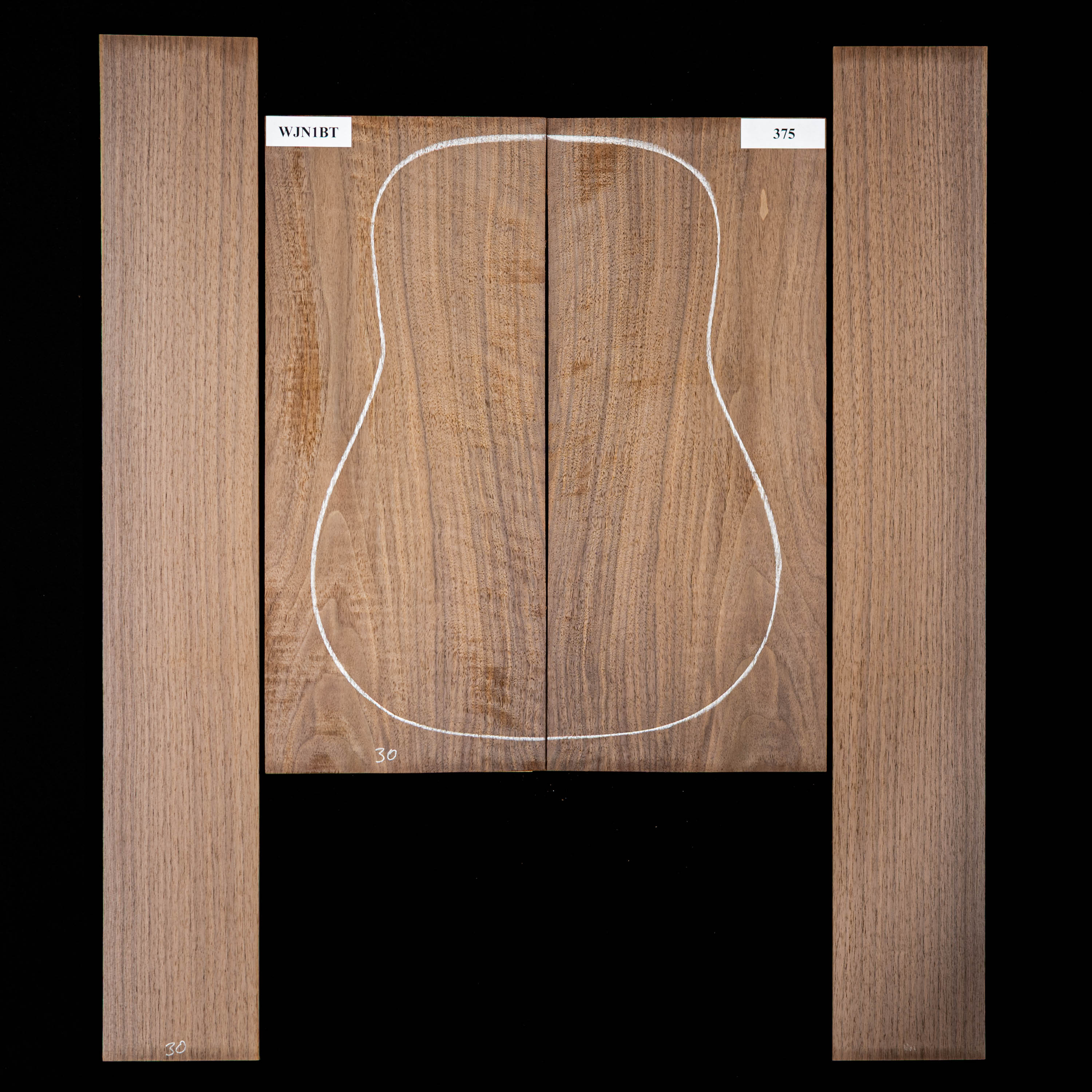 Set mit Boden + Zargen aus Schwarznuss – 375 Set mit Boden + Zargen aus Schwarznuss – 375