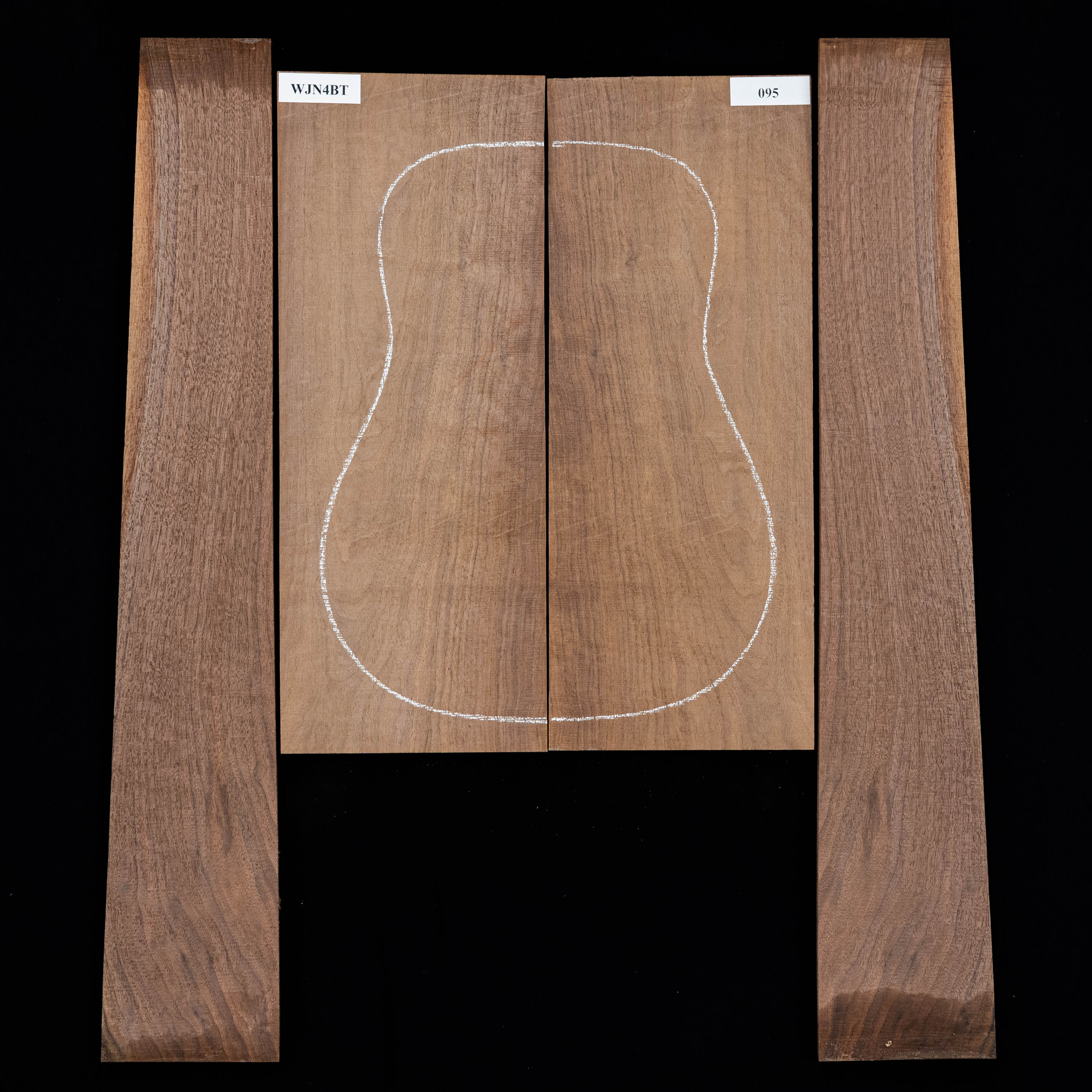 Flammenschwarzes Walnuss-Rücken- und Zargen-Set – 0,095 Flammenschwarzes Walnuss-Rücken- und Zargen-Set – 0,095