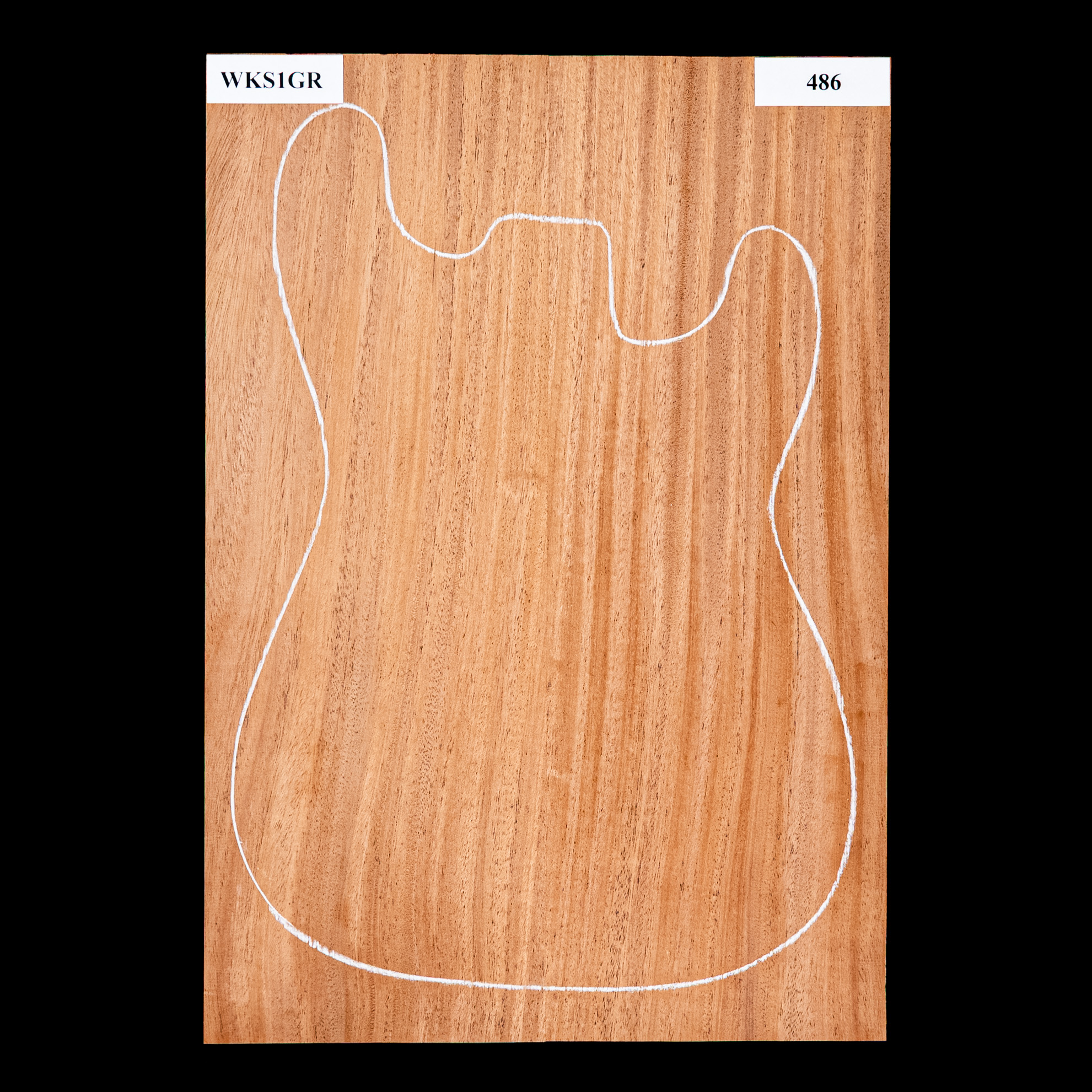 Korpusrohling aus Afrikanischem Mahagoni, 2-teilig (9,5 Pfund) – 486 Korpusrohling aus Afrikanischem Mahagoni, 2-teilig (9,5 Pfund) – 486