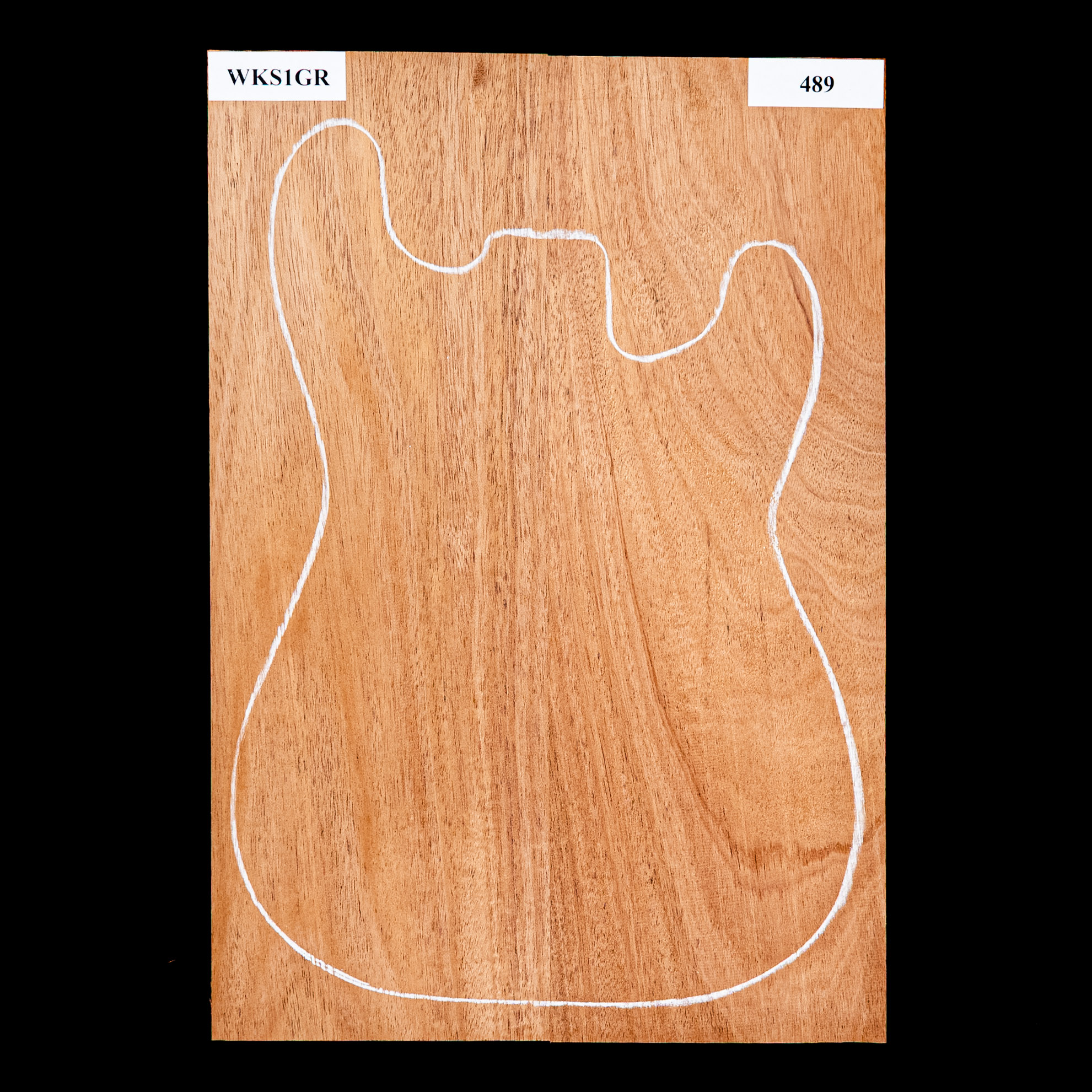 Korpusrohling aus Afrikanischem Mahagoni, 2-teilig (8,9 Pfund) – 489 Korpusrohling aus Afrikanischem Mahagoni, 2-teilig (8,9 Pfund) – 489