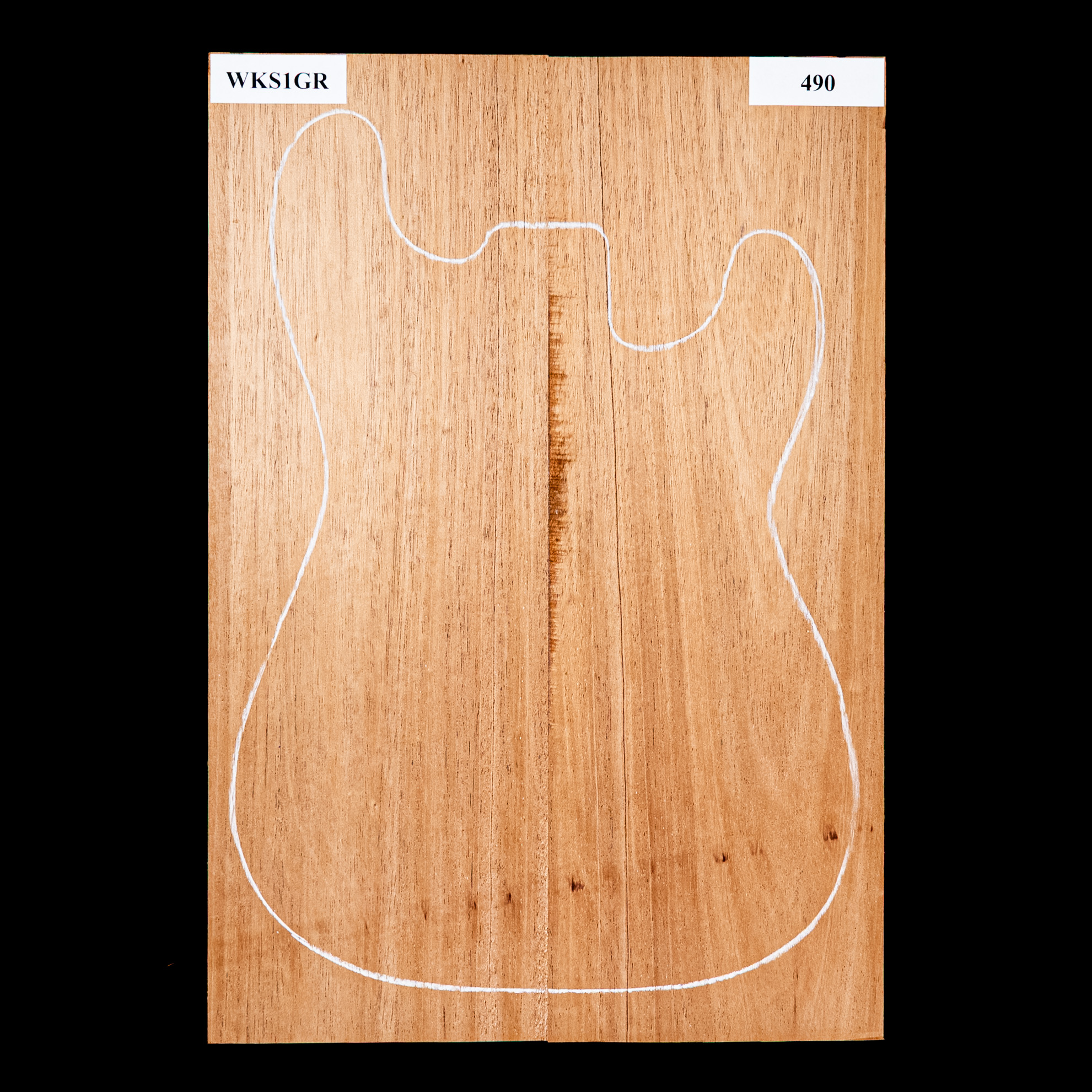 Korpusrohling aus Afrikanischem Mahagoni, 2-teilig (8,2 Pfund) – 490 Korpusrohling aus Afrikanischem Mahagoni, 2-teilig (8,2 Pfund) – 490