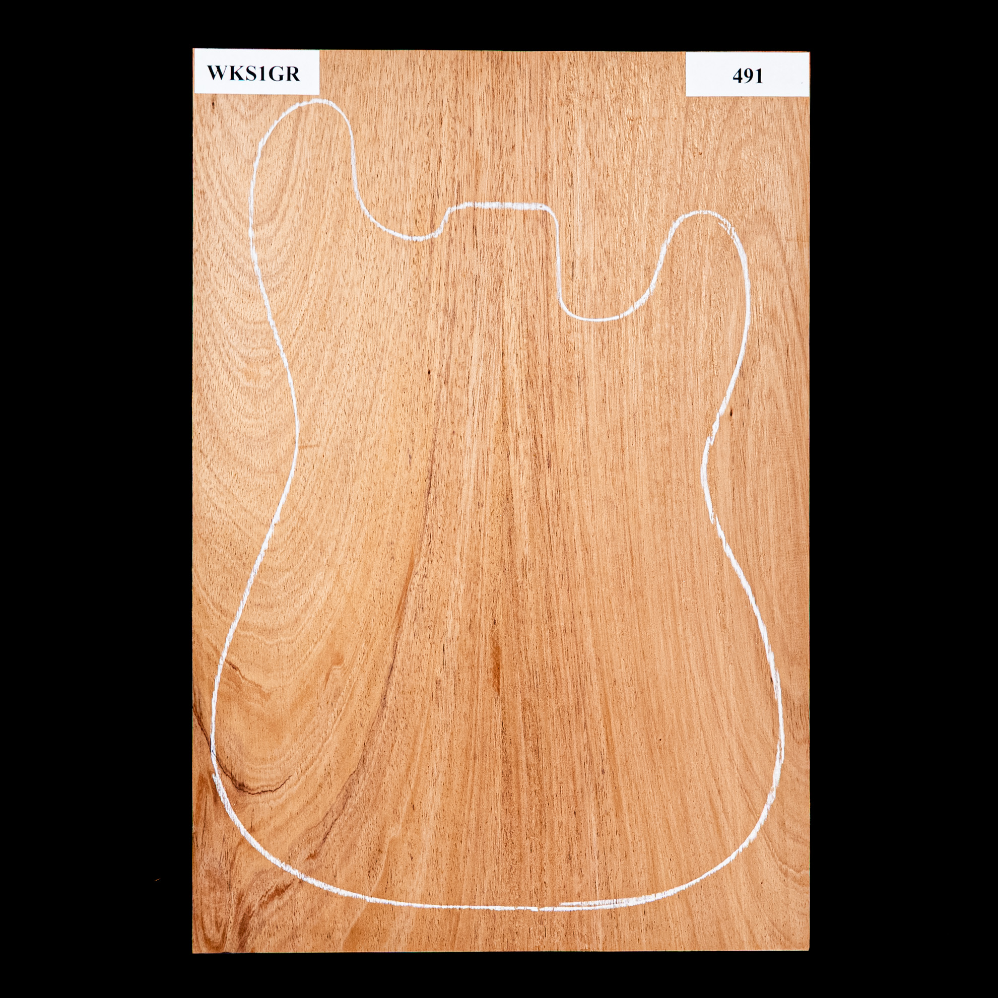 Korpusrohling aus Afrikanischem Mahagoni, 2-teilig (9,3 Pfund) – 491 Korpusrohling aus Afrikanischem Mahagoni, 2-teilig (9,3 Pfund) – 491