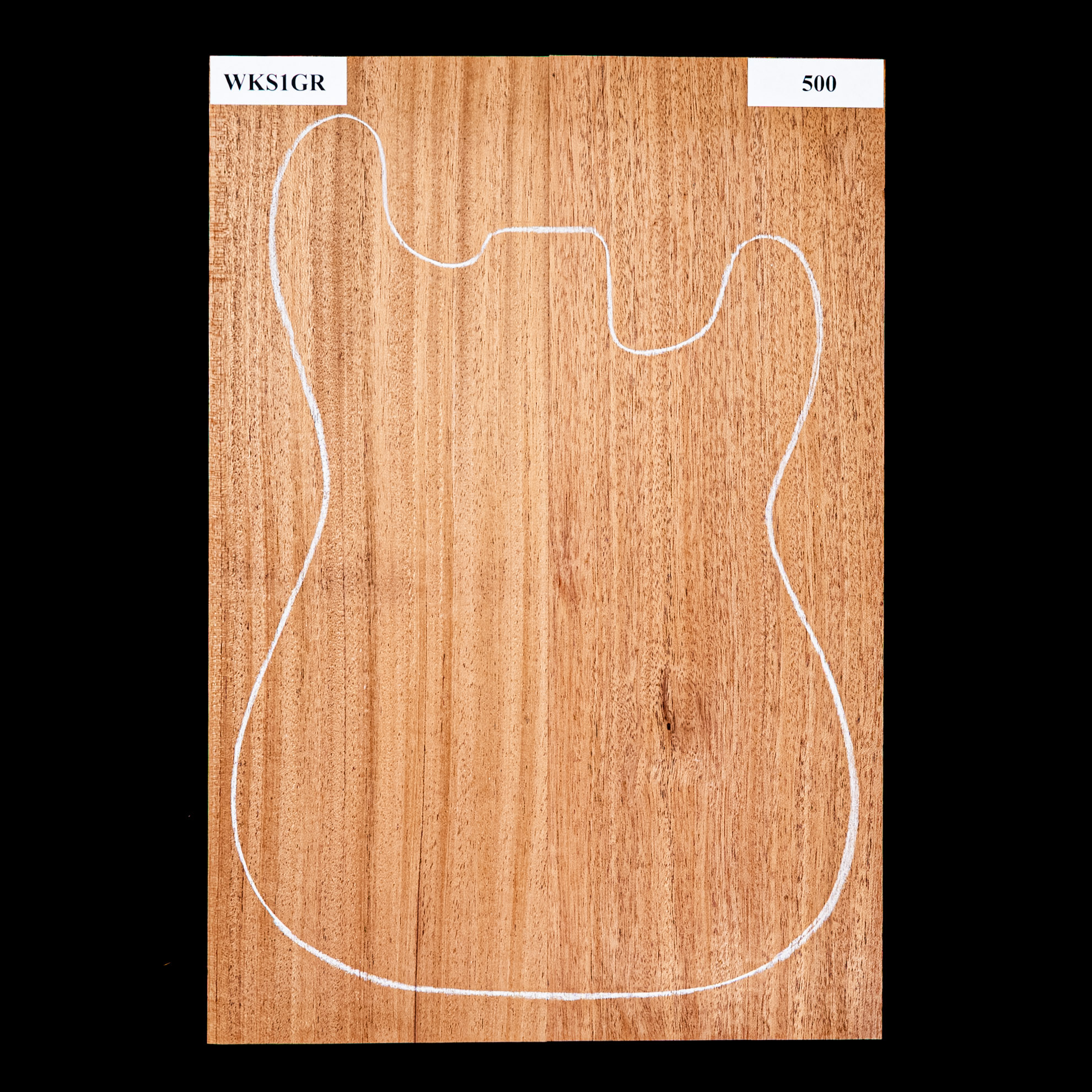 Korpusrohling aus Afrikanischem Mahagoni, 2-teilig (9,5 Pfund) – 500 Korpusrohling aus Afrikanischem Mahagoni, 2-teilig (9,5 Pfund) – 500