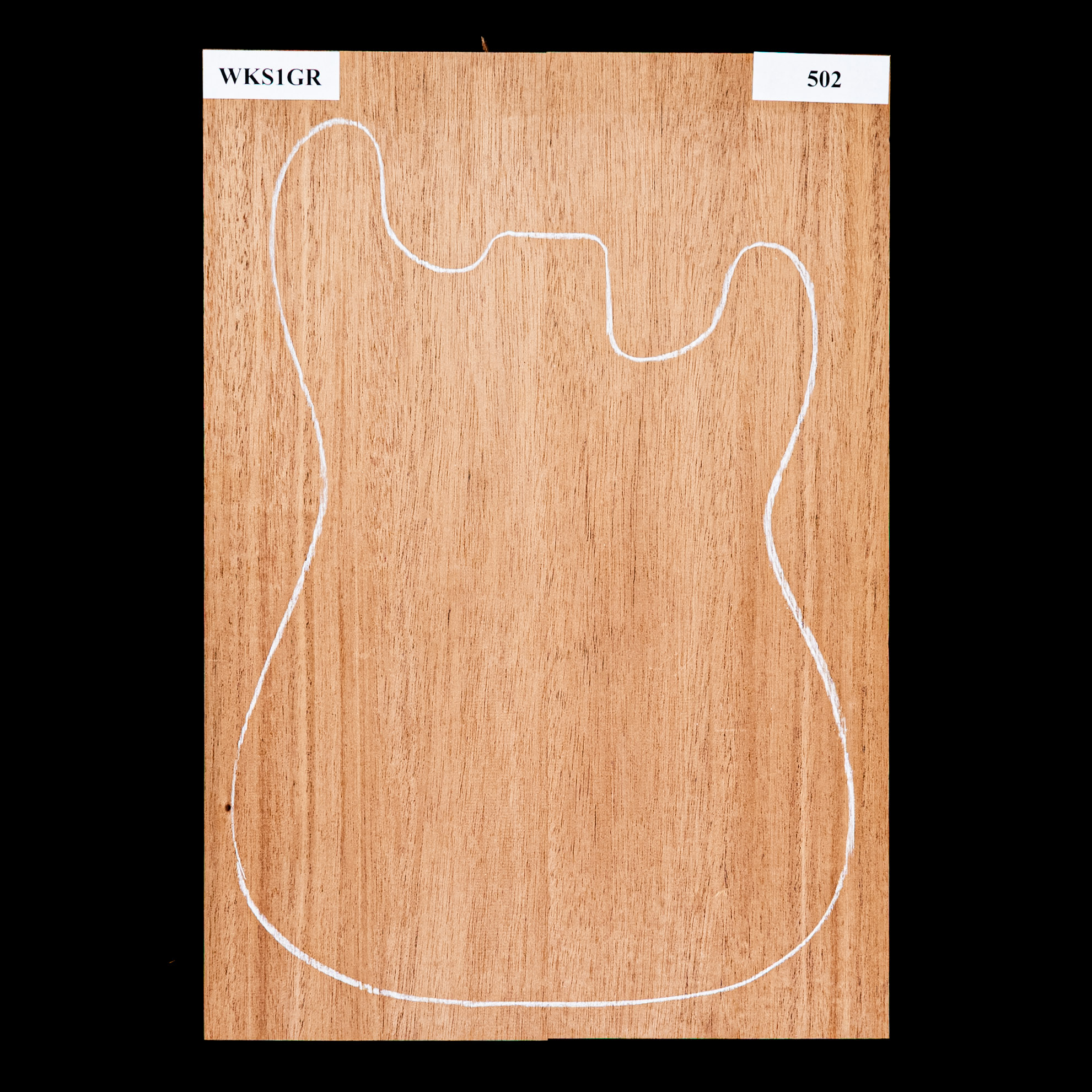 Korpusrohling aus Afrikanischem Mahagoni, 2-teilig (9,7 Pfund) – 502 Korpusrohling aus Afrikanischem Mahagoni, 2-teilig (9,7 Pfund) – 502