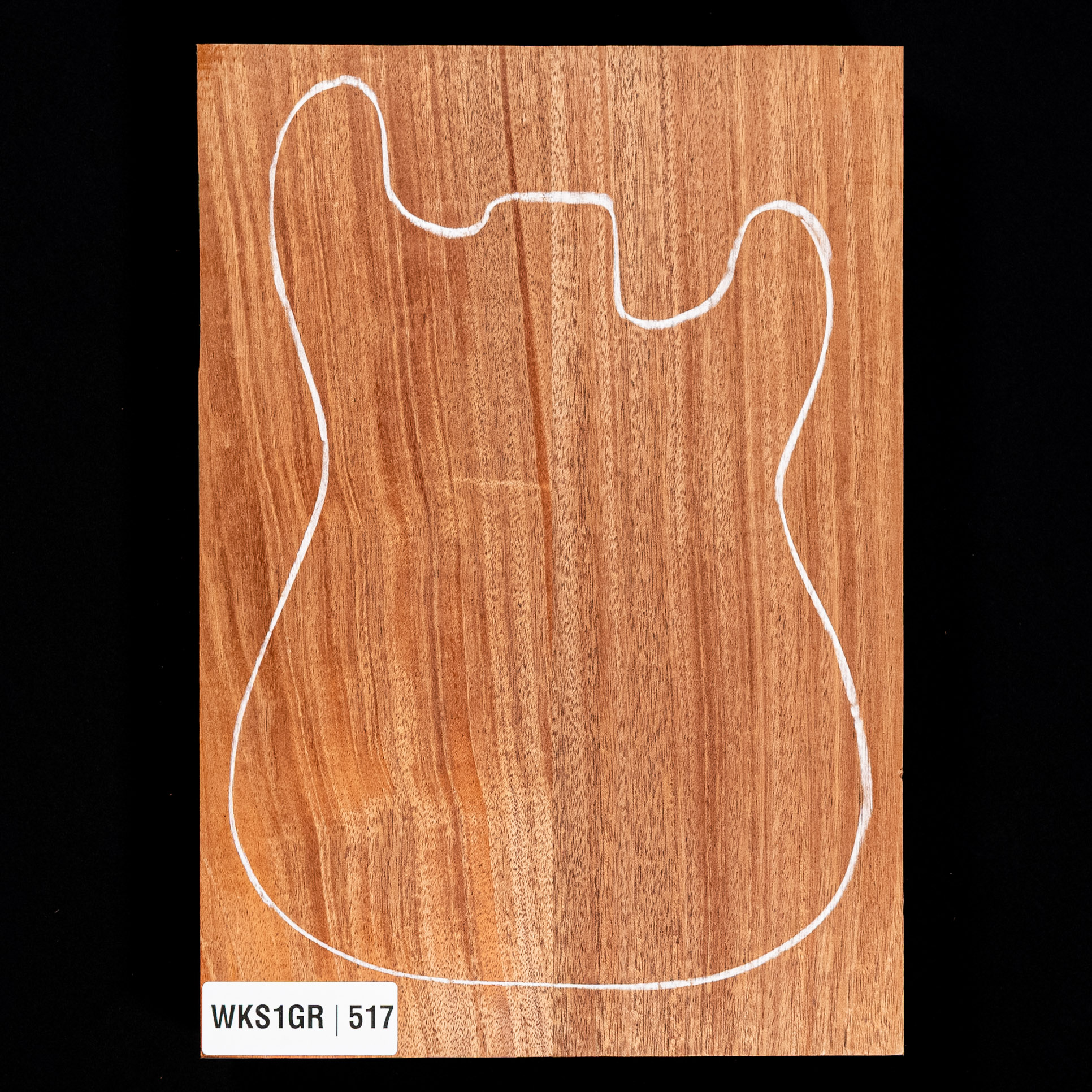 Korpusrohling aus Afrikanischem Mahagoni, 2-teilig (10,5 Pfund) – 517