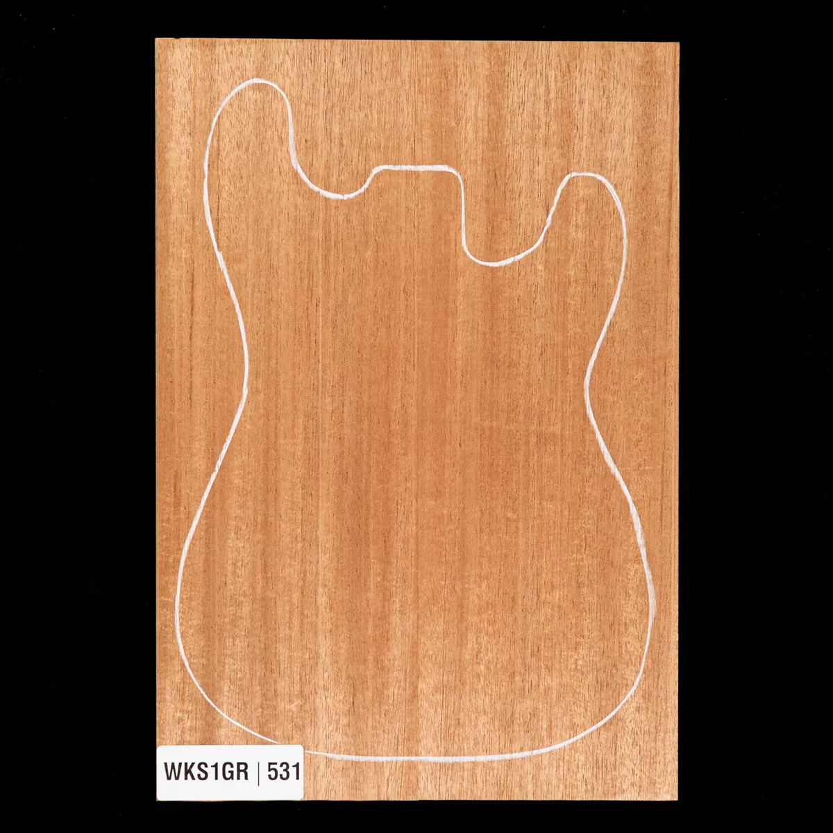 Korpusrohling aus Afrikanischem Mahagoni, 2-teilig (8,9 Pfund) – 531 Korpusrohling aus Afrikanischem Mahagoni, 2-teilig (8,9 Pfund) – 531