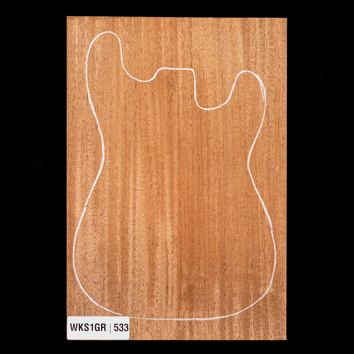 Korpusrohling aus Afrikanischem Mahagoni, 2-teilig (8,7 Pfund) – 533 Korpusrohling aus Afrikanischem Mahagoni, 2-teilig (8,7 Pfund) – 533