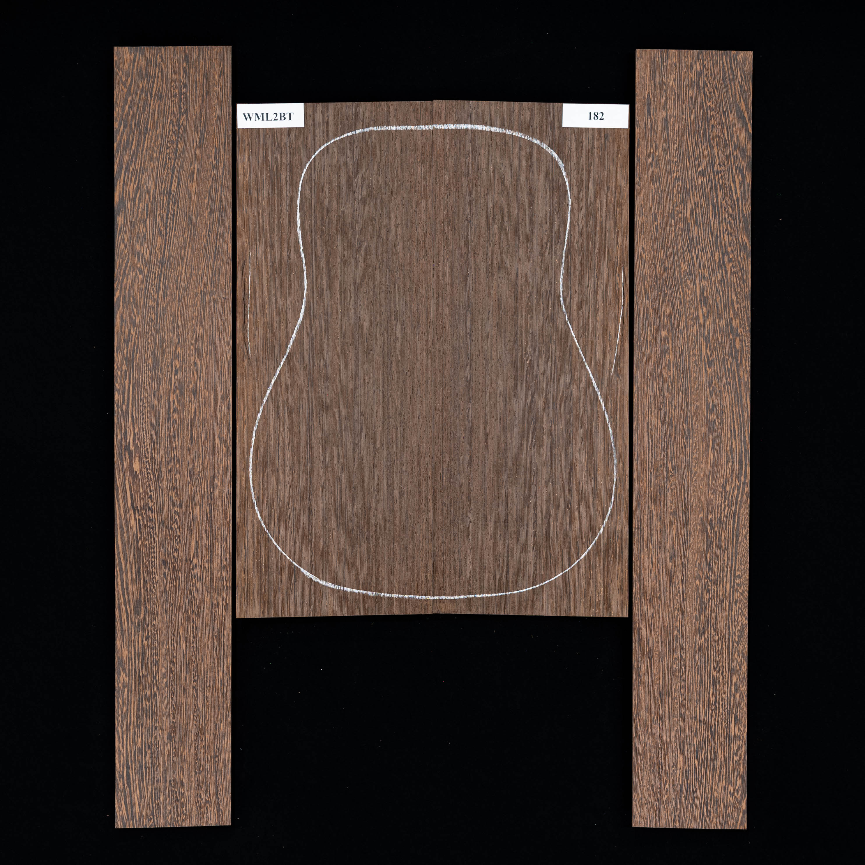 Set mit Boden + Zargen aus Wenge – 182 Set mit Boden + Zargen aus Wenge – 182