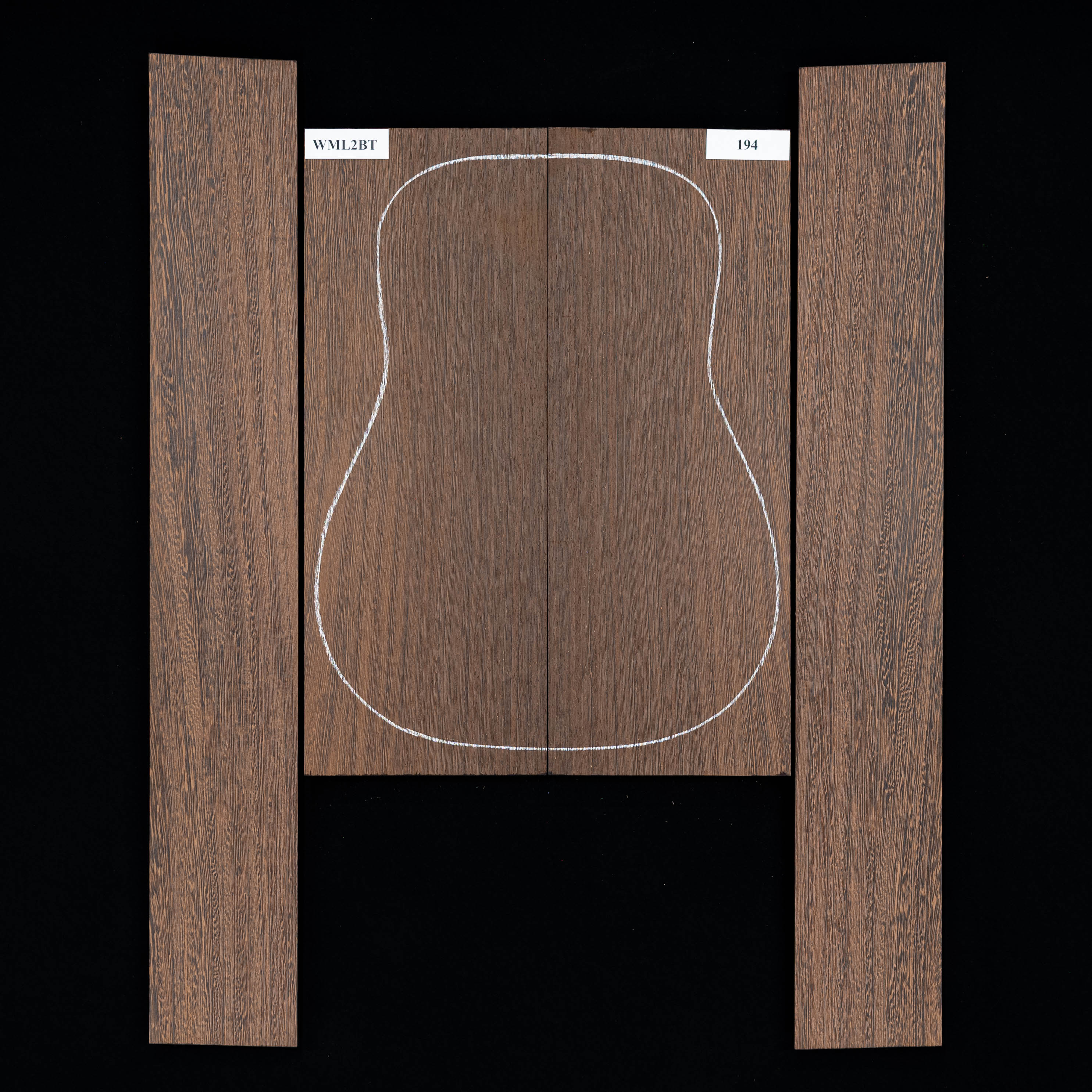 Set mit Boden + Zargen aus Wenge – 194 Set mit Boden + Zargen aus Wenge – 194