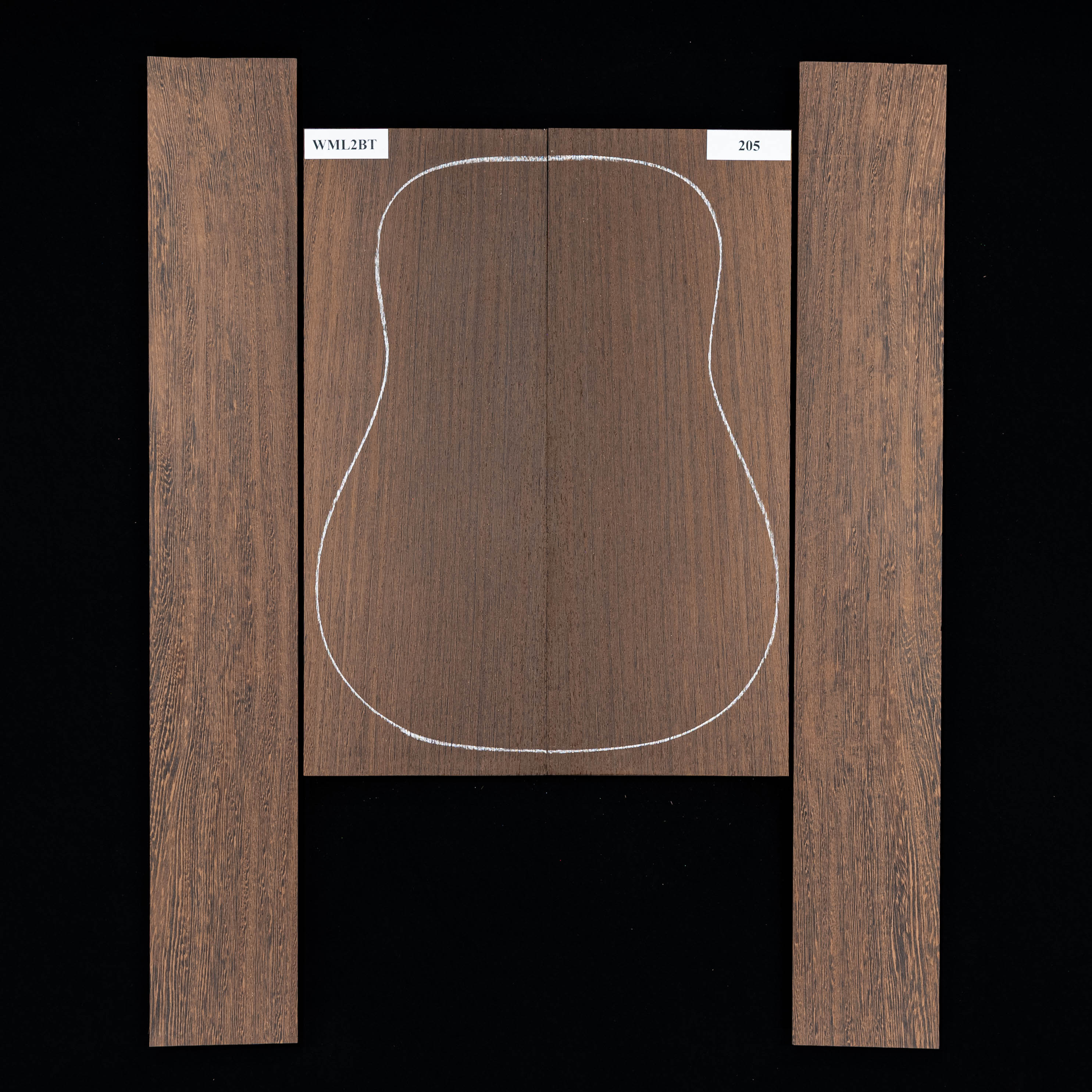 Set mit Boden + Zargen aus Wenge – 205 Set mit Boden + Zargen aus Wenge – 205