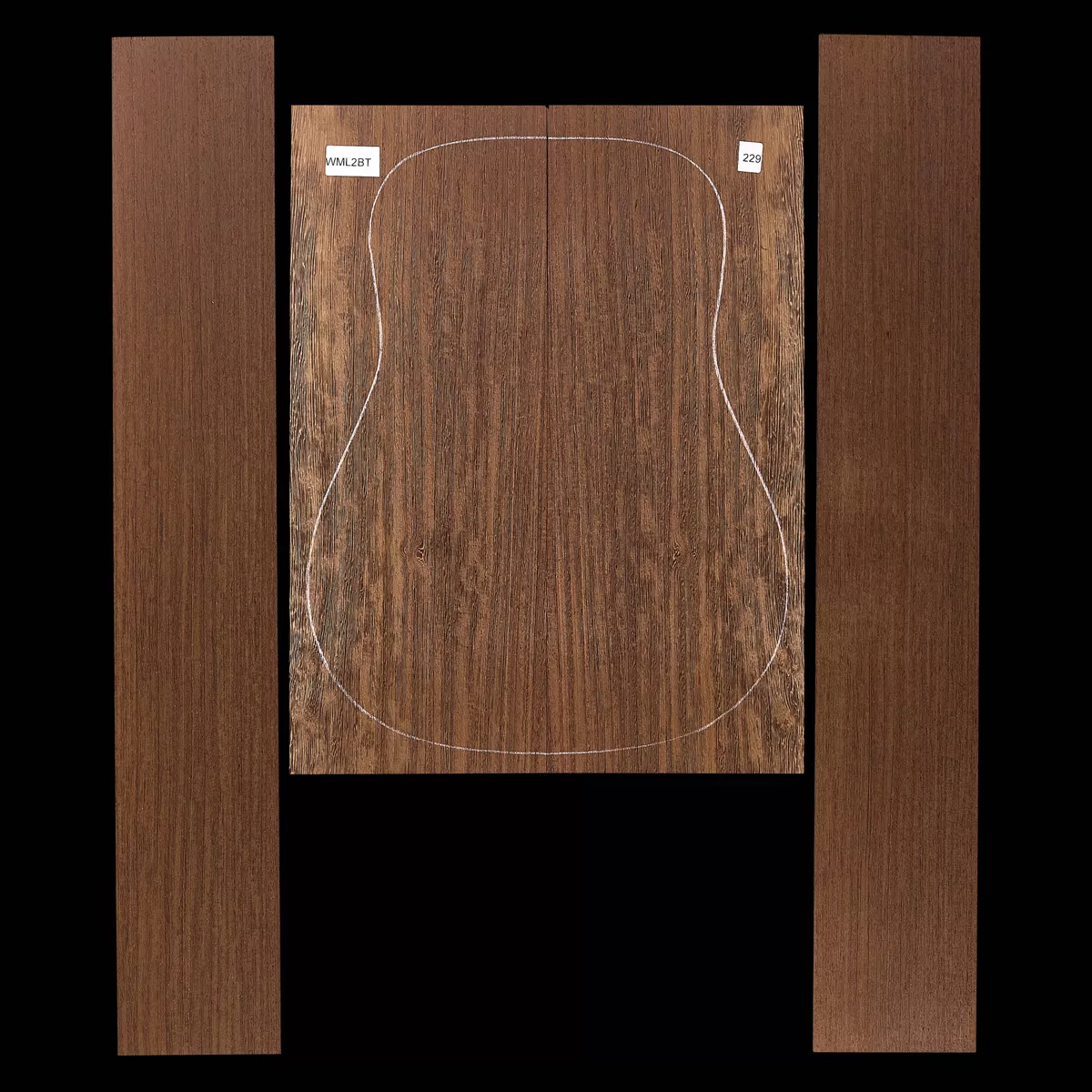 Set mit Boden + Zargen aus Wenge – 229 Set mit Boden + Zargen aus Wenge – 229